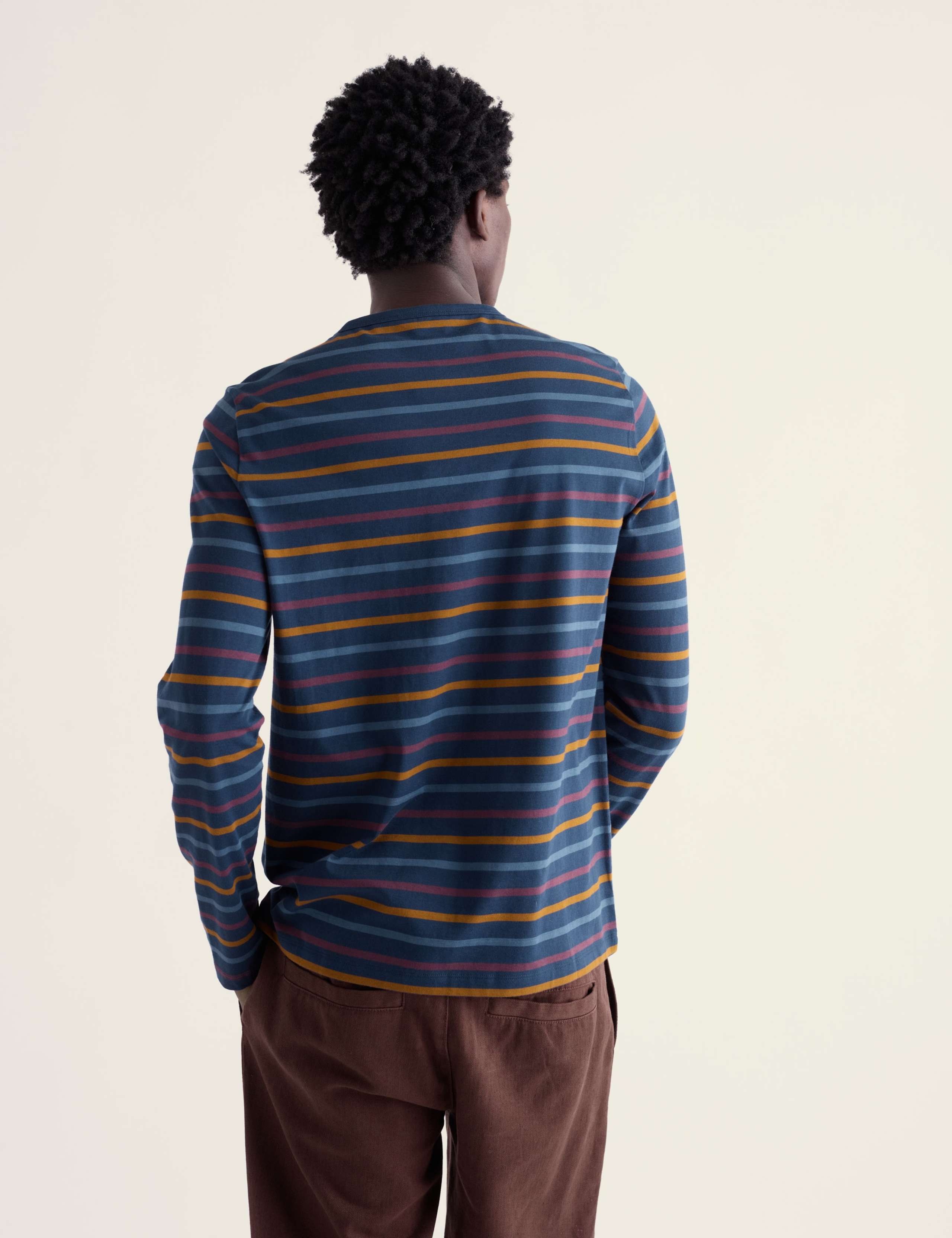 Pure Cotton Striped Crew Neck Top 4 of 5