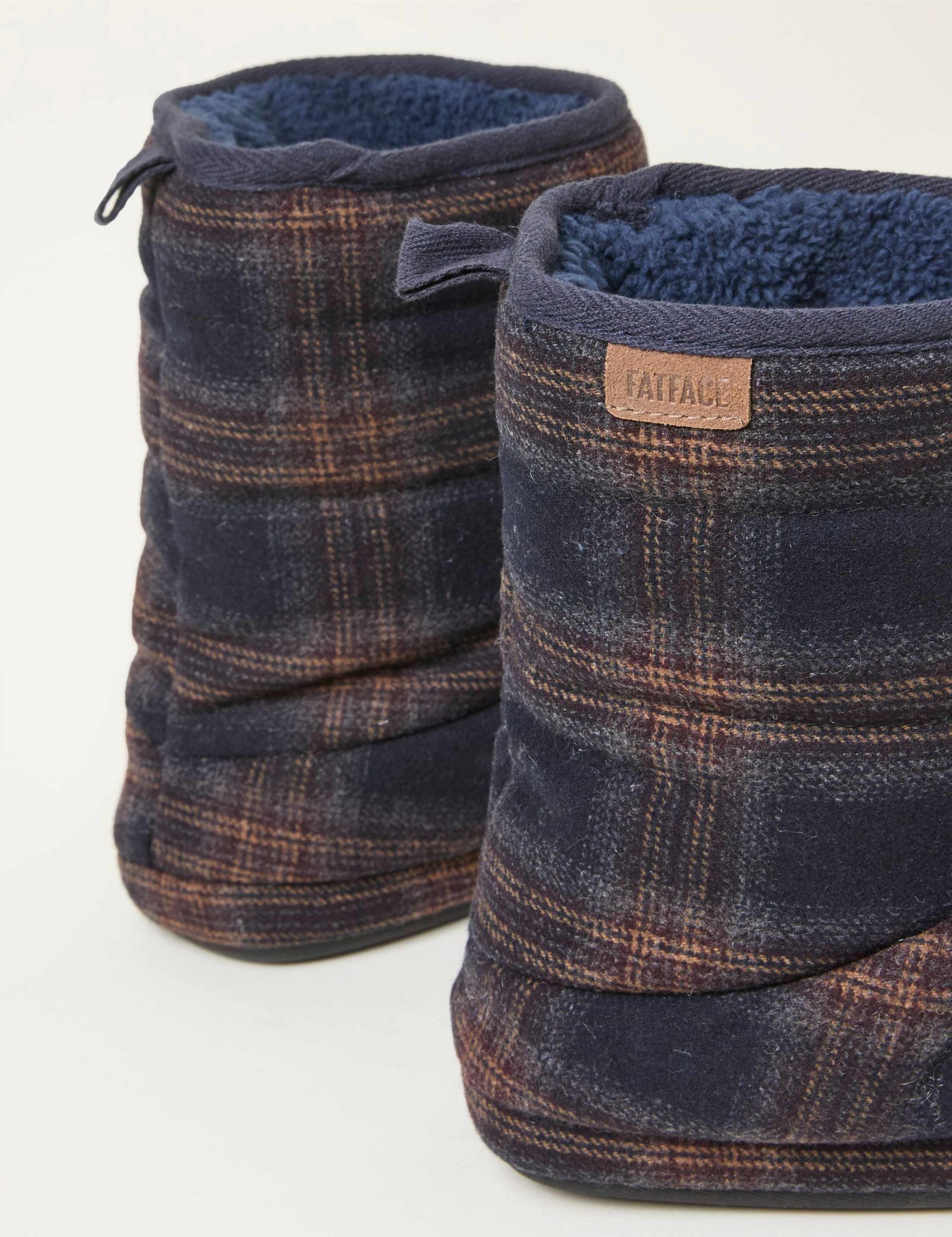 Checked Slipper Boots 3 of 3