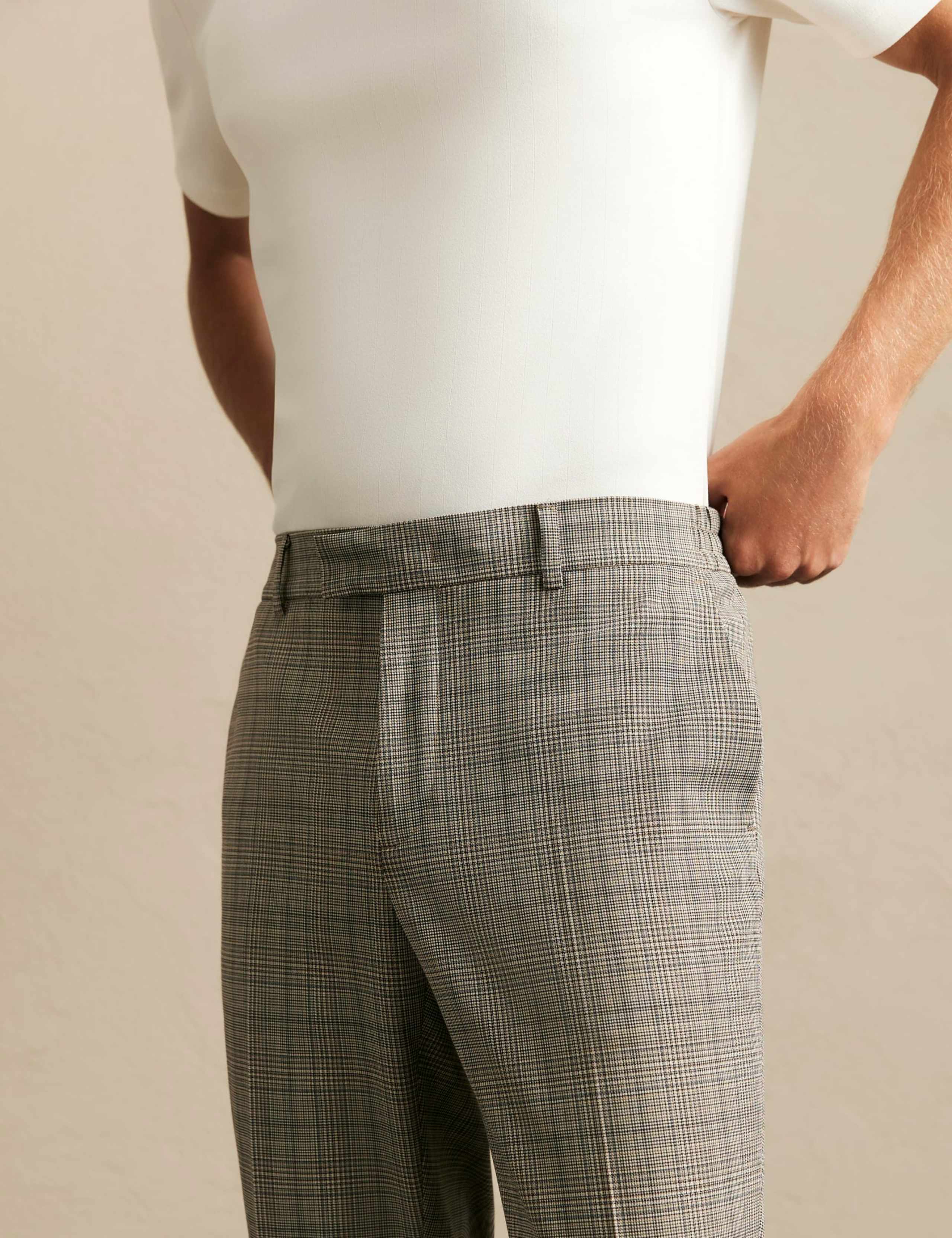 Skinny Fit Check Suit Trousers 4 of 6