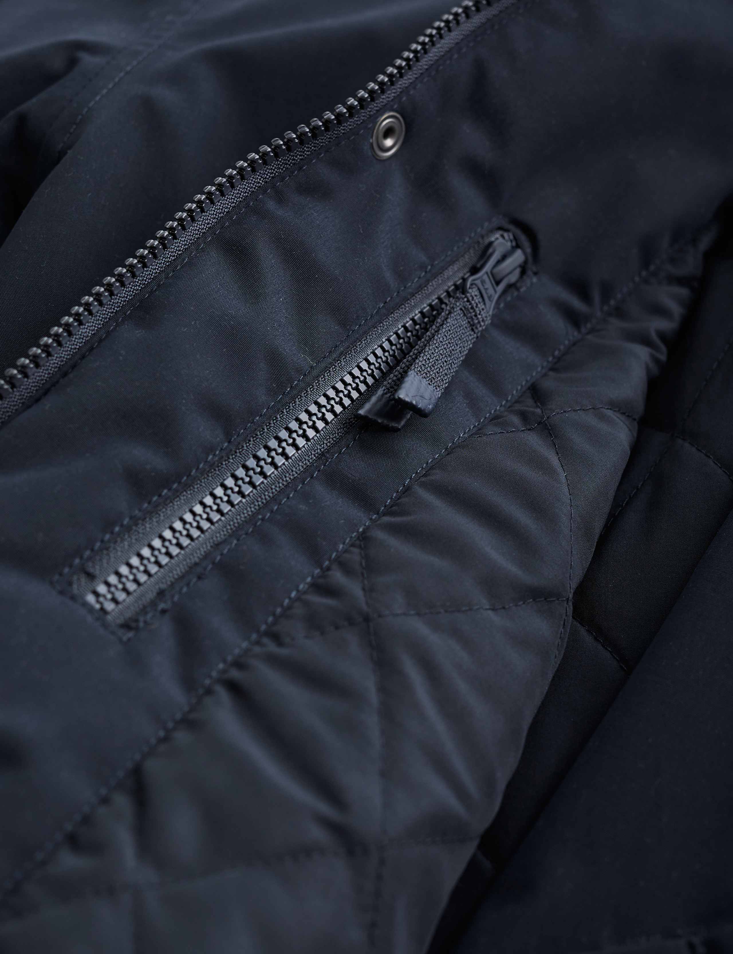 Cotton Blend Hooded Waterproof Overcoat 4 of 4