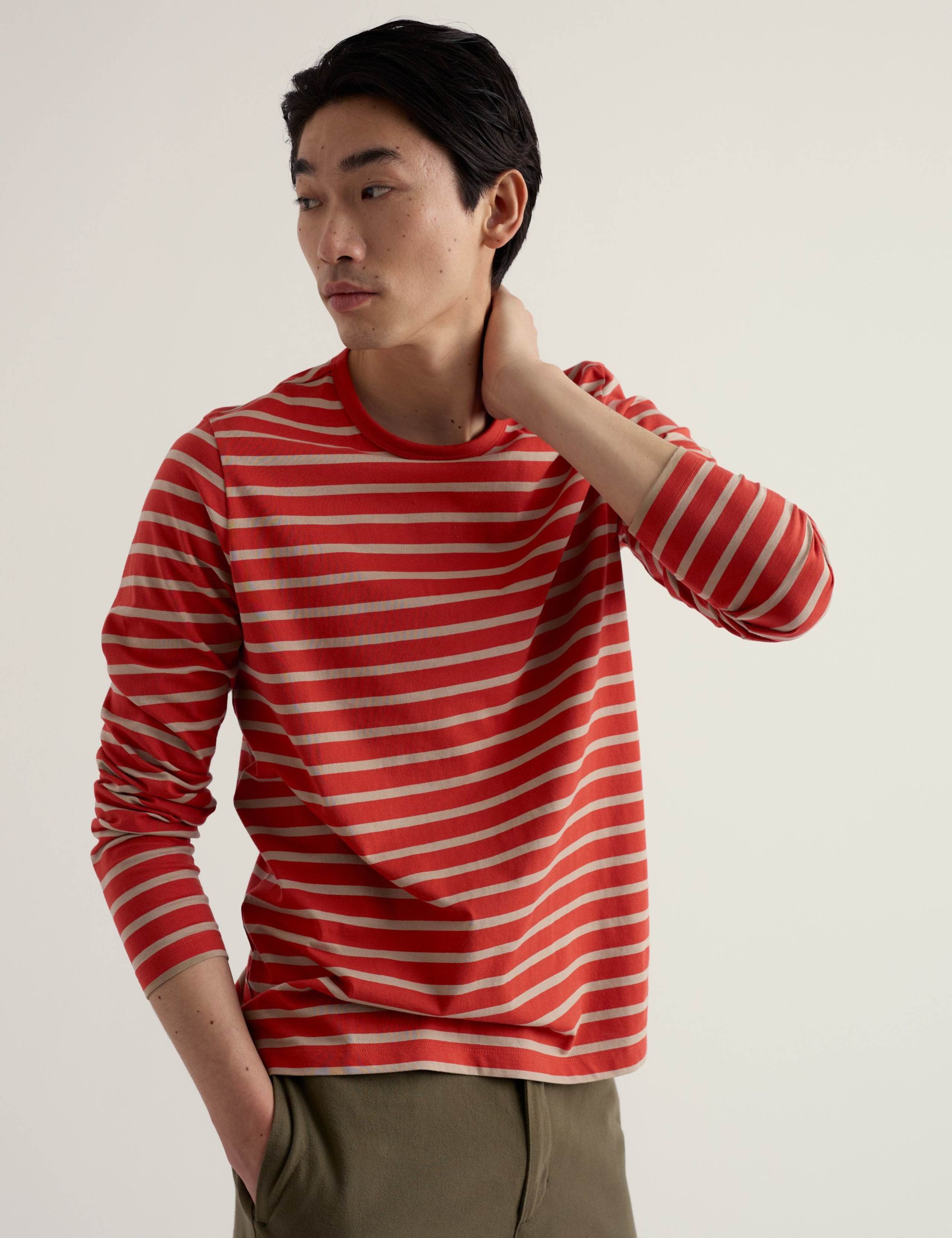 Pure Cotton Striped Crew Neck Top 3 of 5