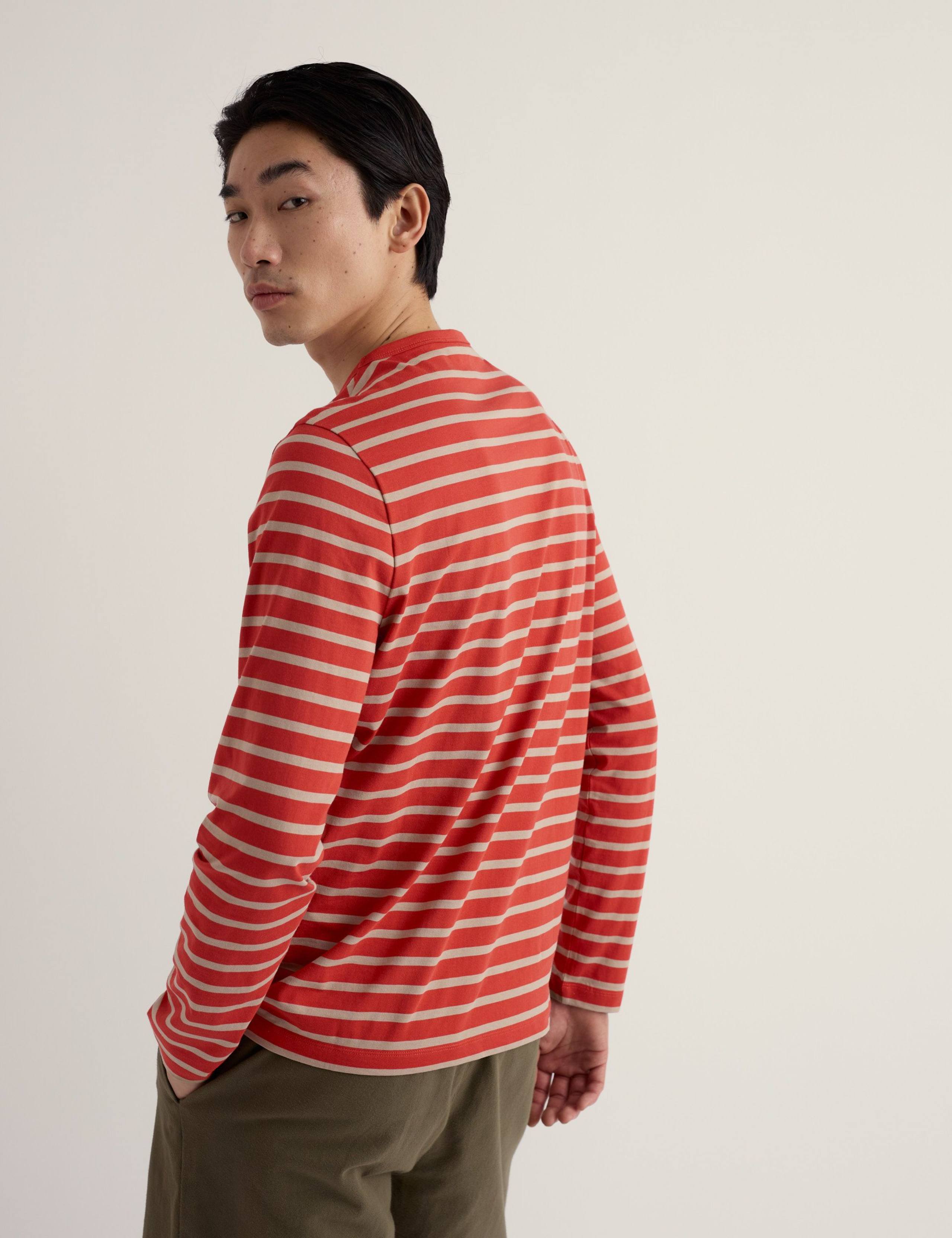 Pure Cotton Striped Crew Neck Top 4 of 5