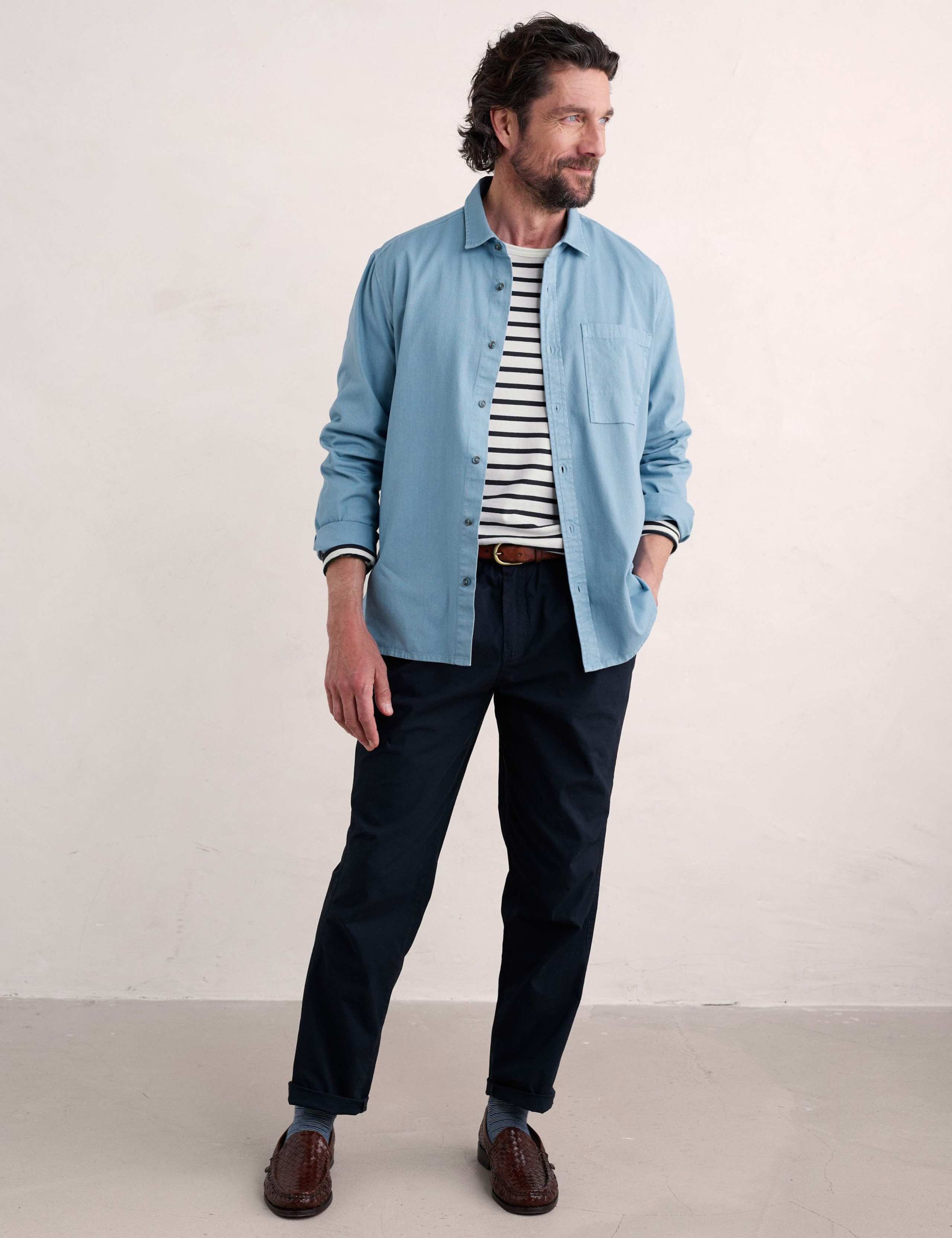 Pure Cotton Striped Crew Neck Top 3 of 5