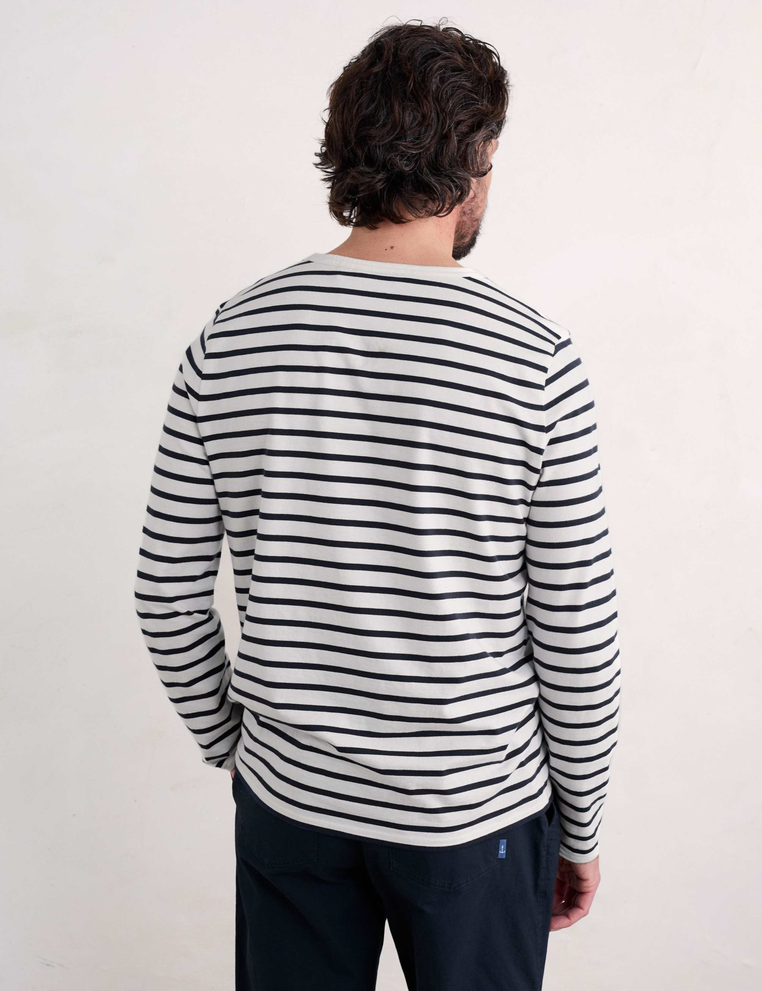 Pure Cotton Striped Crew Neck Top 4 of 5