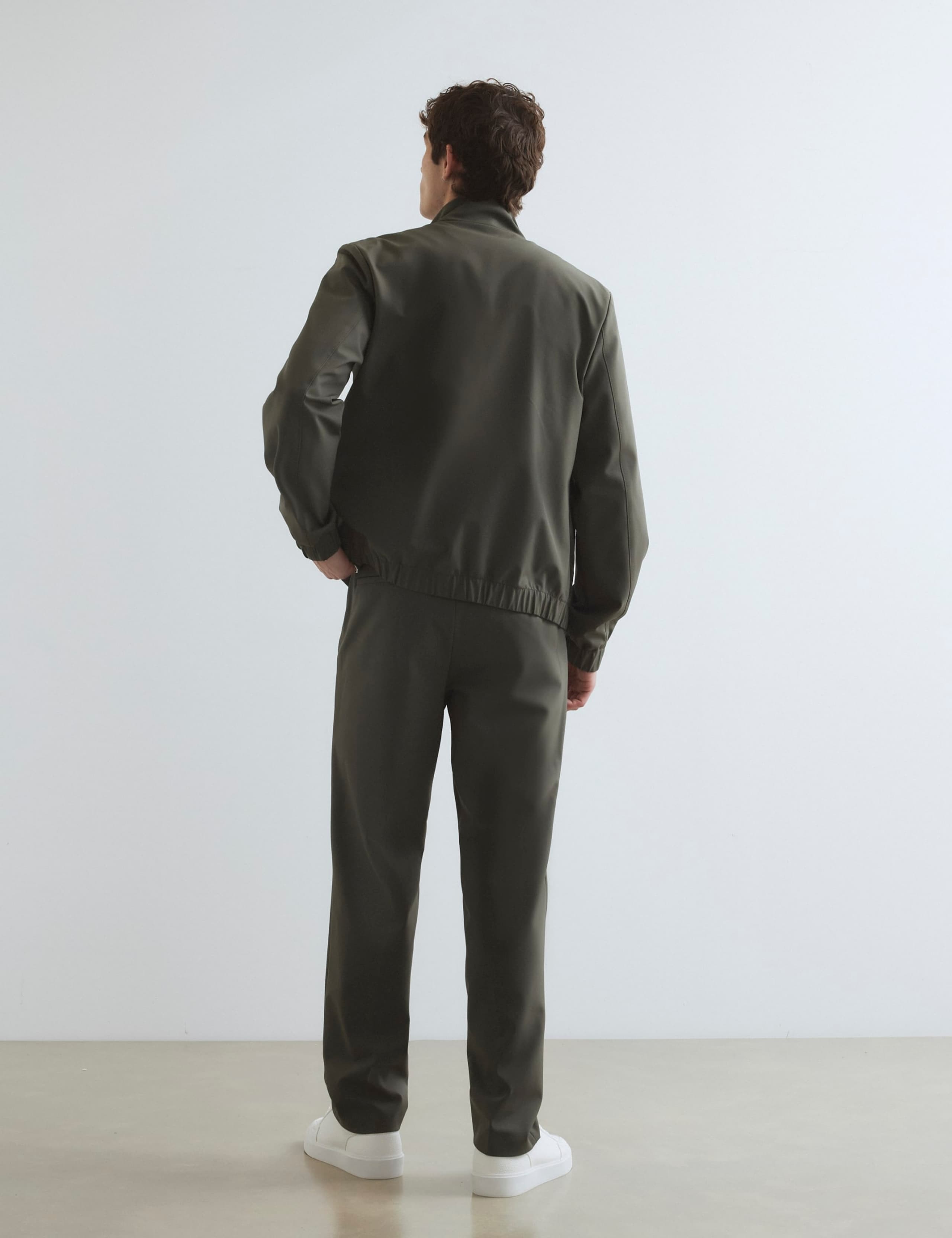 Skinny Fit Flat Front Comfort Waist Trousers 3 of 6