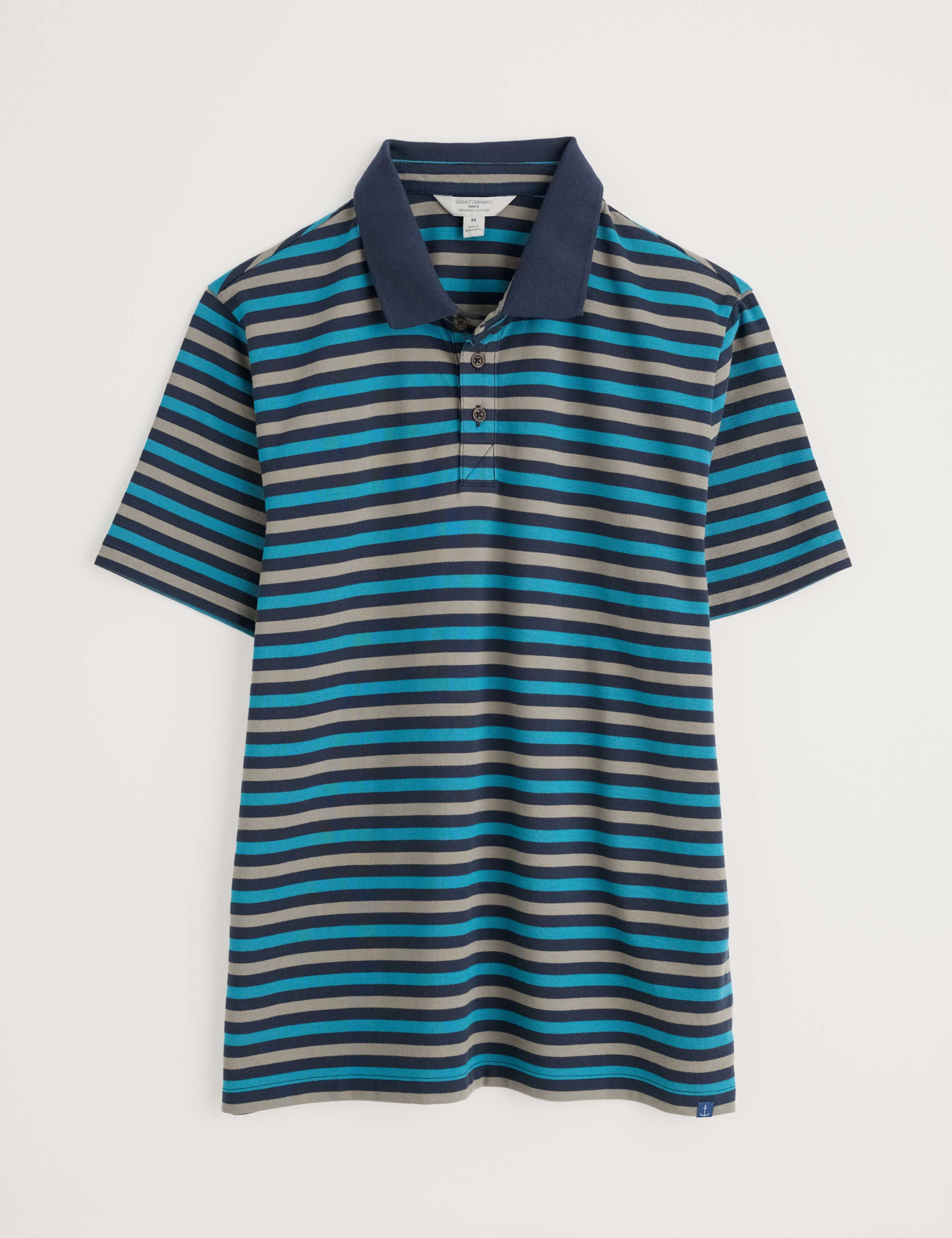 Pure Cotton Striped Polo Shirt 2 of 4