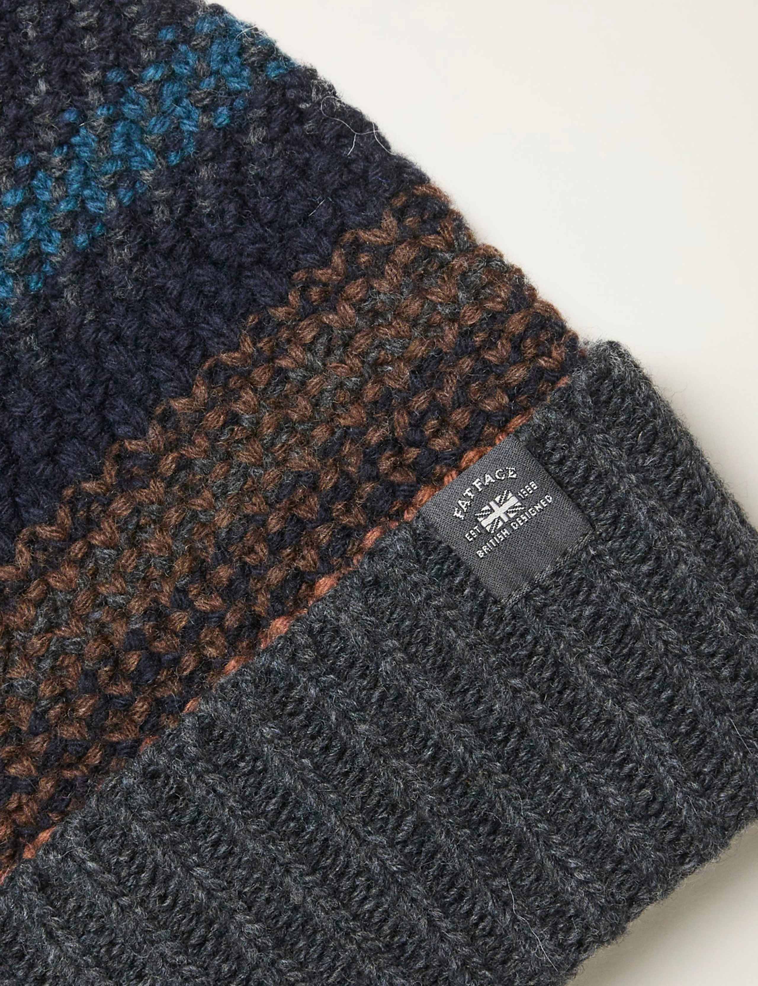 Textured Knitted Beanie Hat 2 of 2