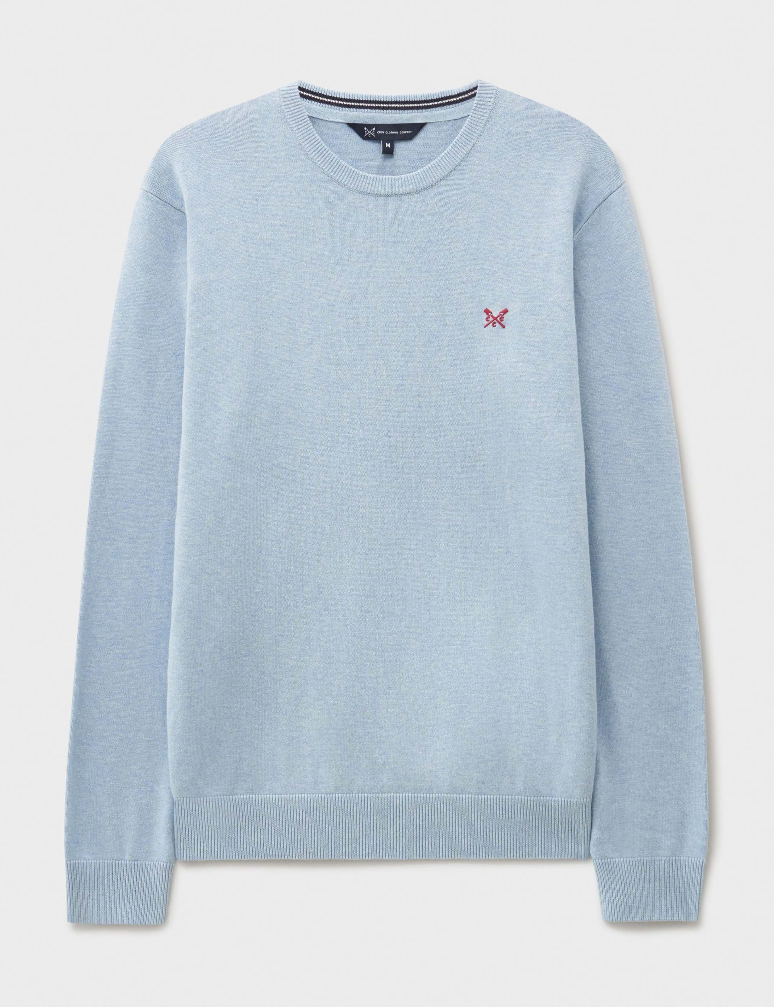 Pure Cotton Crew Neck Jumper 2 of 5