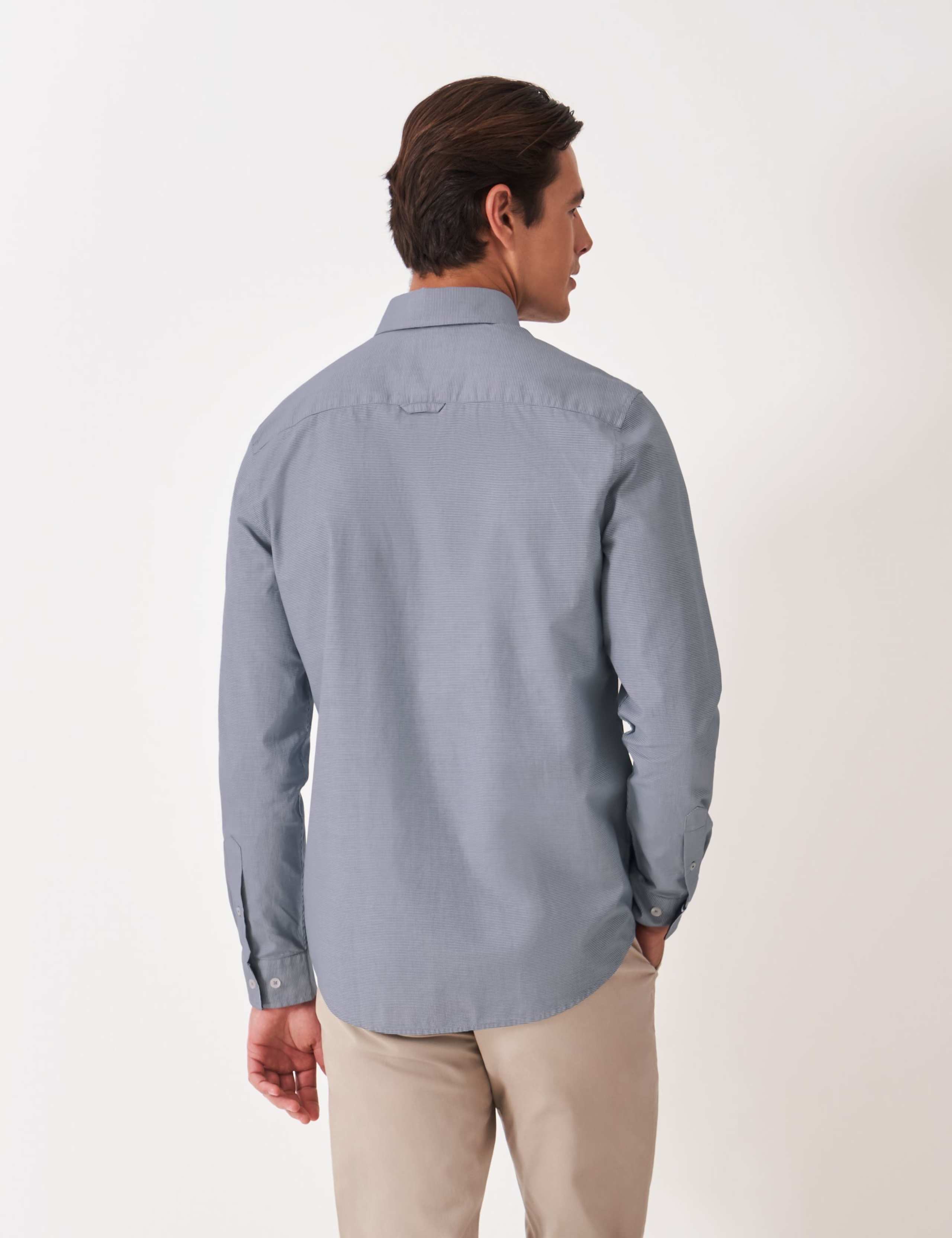 Pure Cotton Puppytooth Oxford Shirt 3 of 5