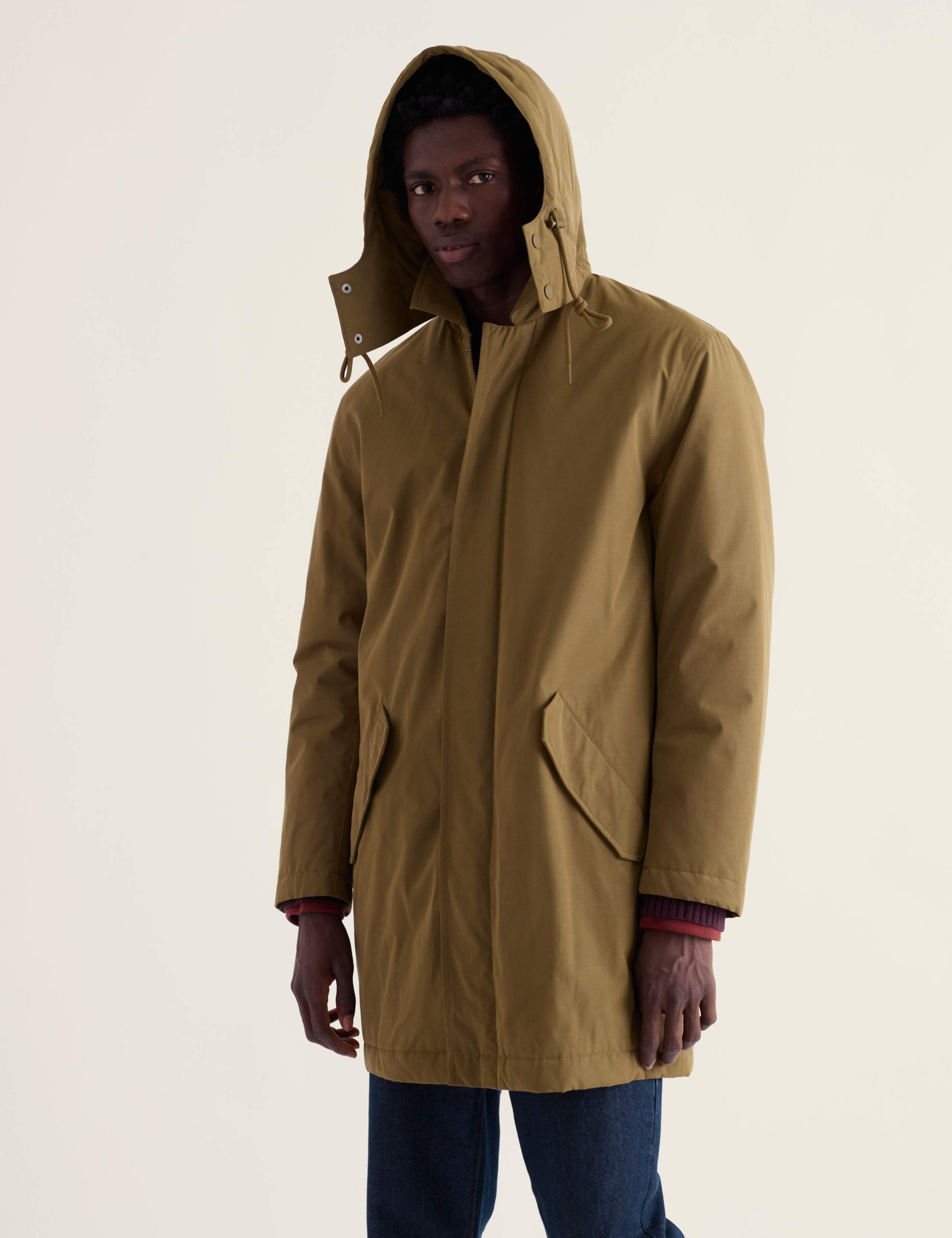 Stone Wave Waterproof Cotton Blend Coat 3 of 5