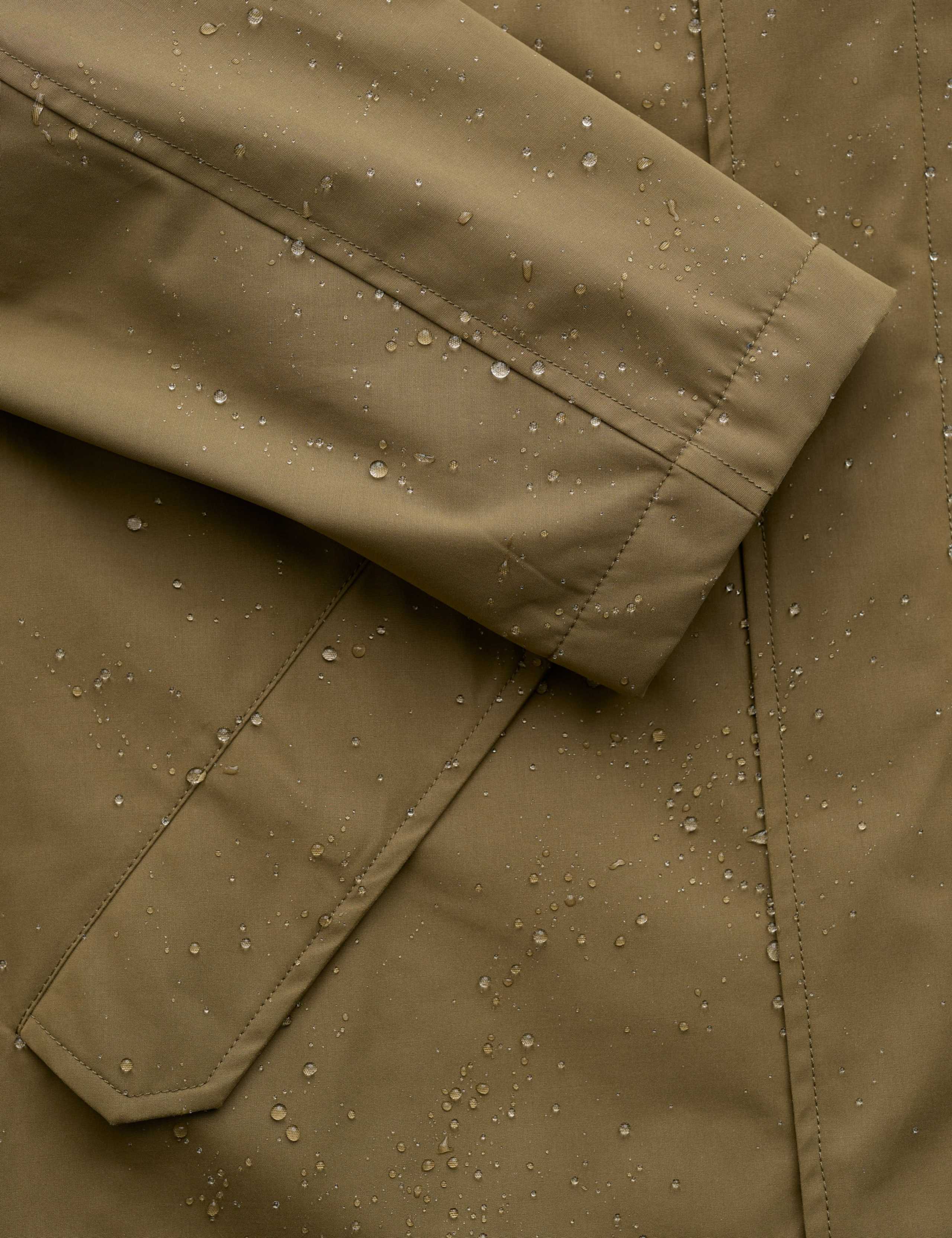 Stone Wave Waterproof Cotton Blend Coat 5 of 5