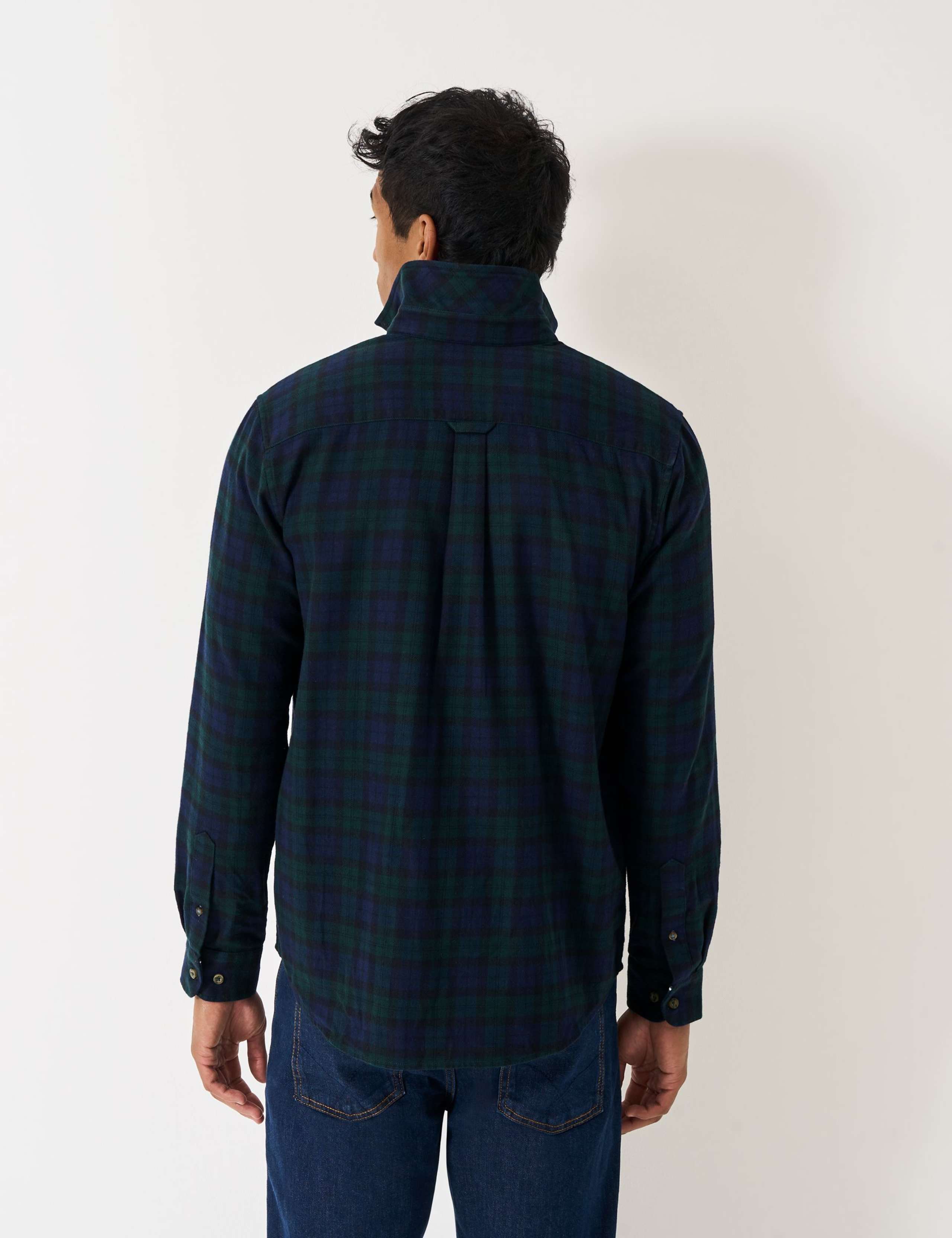 Regular Fit Pure Cotton Check Flannel Shirt 3 of 5