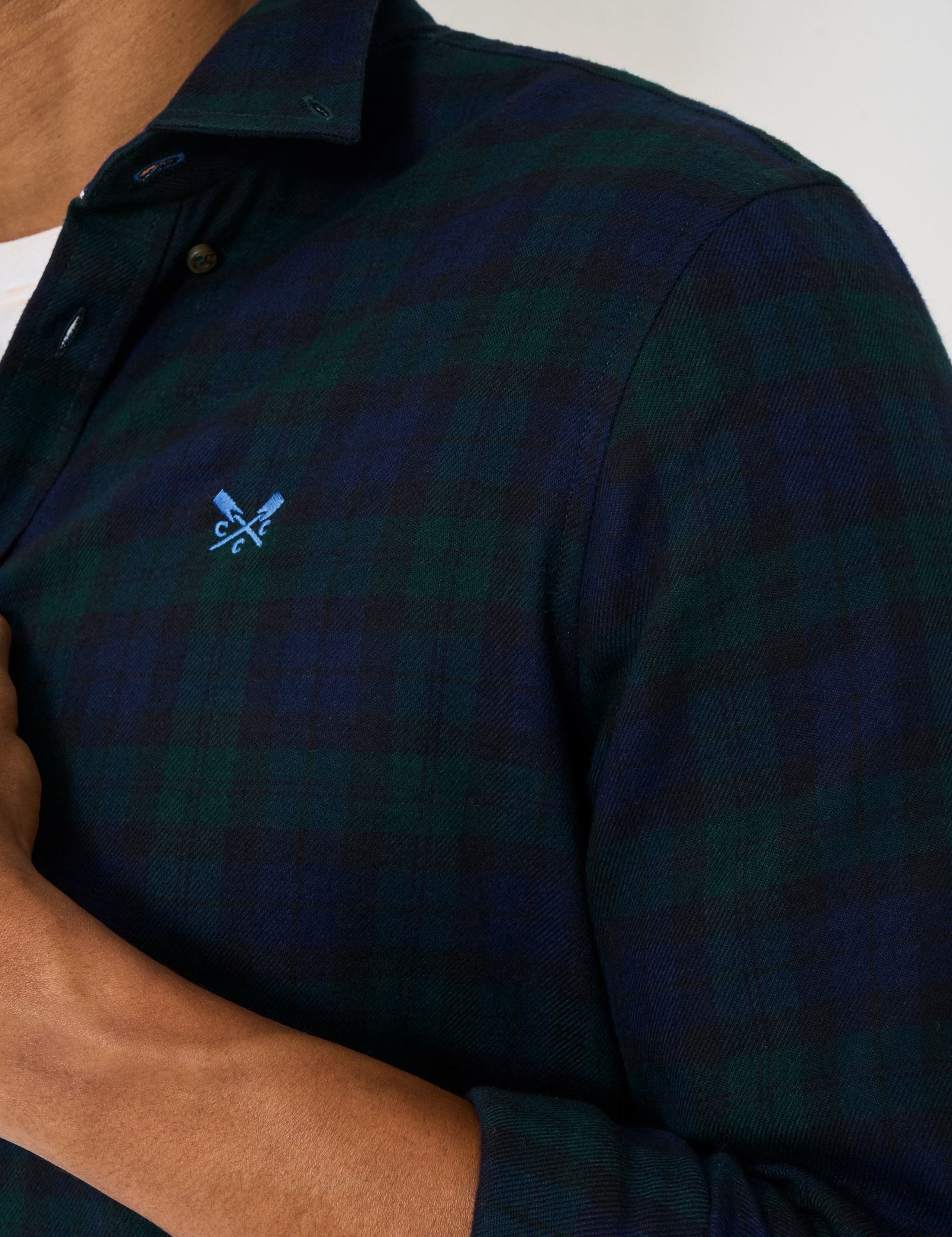 Regular Fit Pure Cotton Check Flannel Shirt 4 of 5