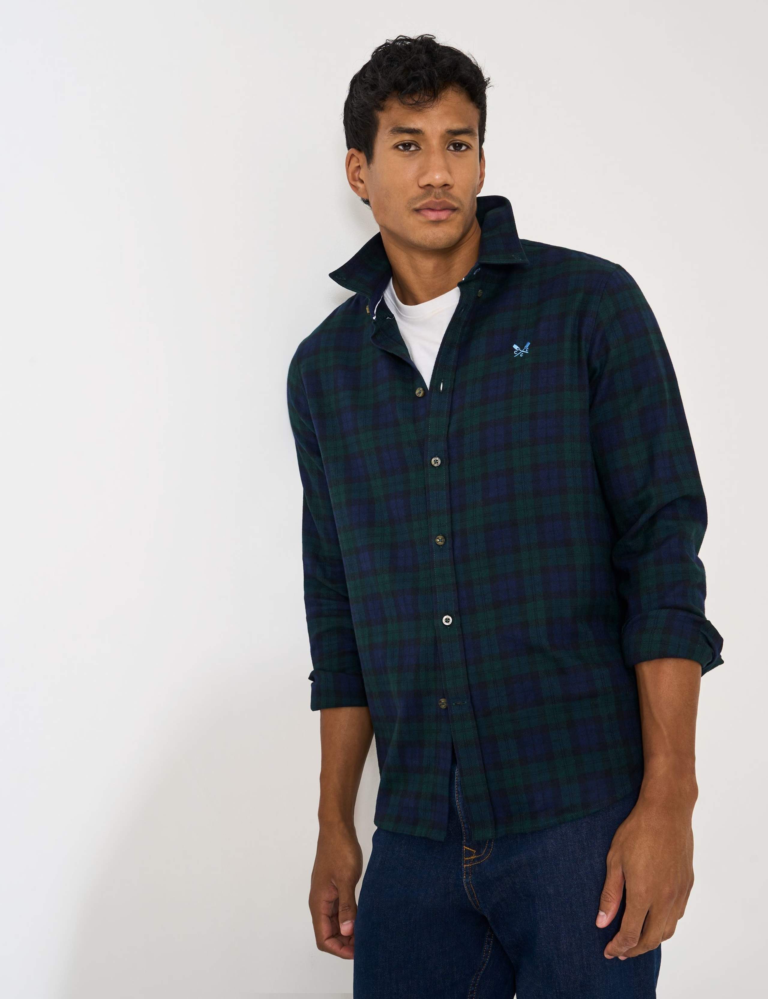 Regular Fit Pure Cotton Check Flannel Shirt 5 of 5
