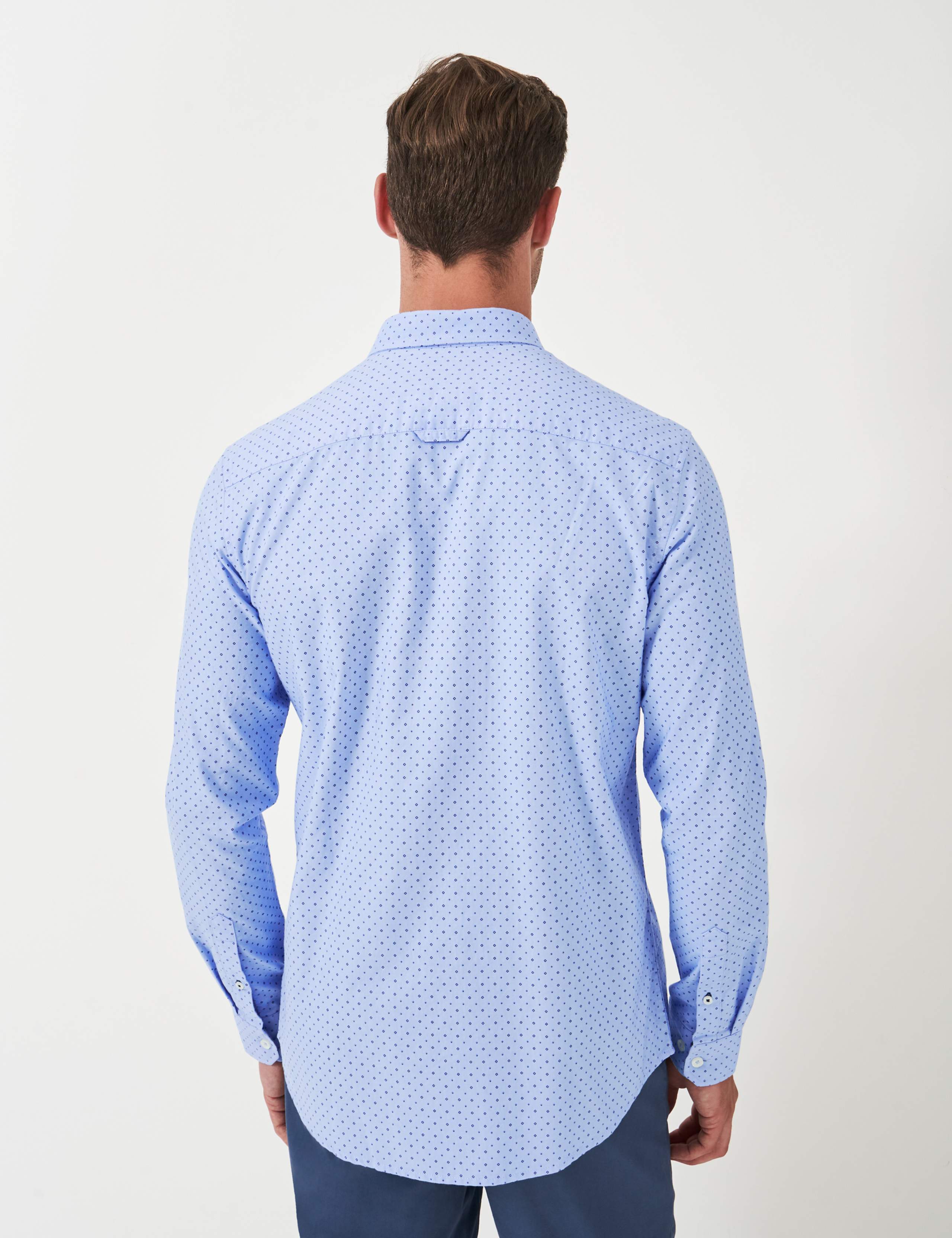 Pure Cotton Pinpoint Print Oxford Shirt 5 of 5