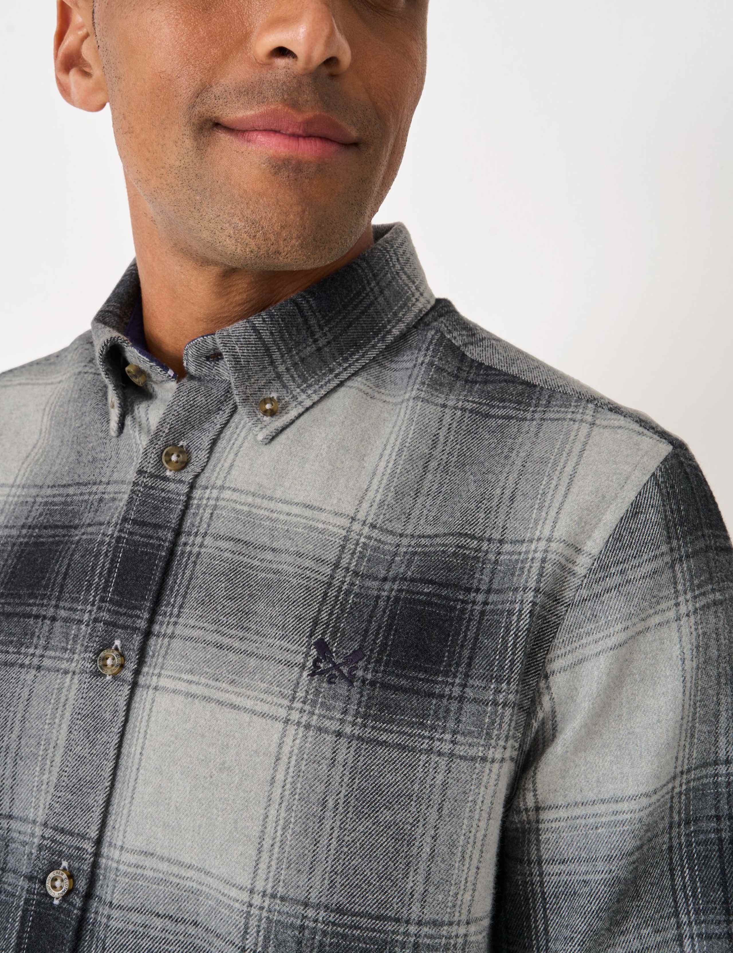Regular Fit Pure Cotton Check Flannel Shirt 5 of 5
