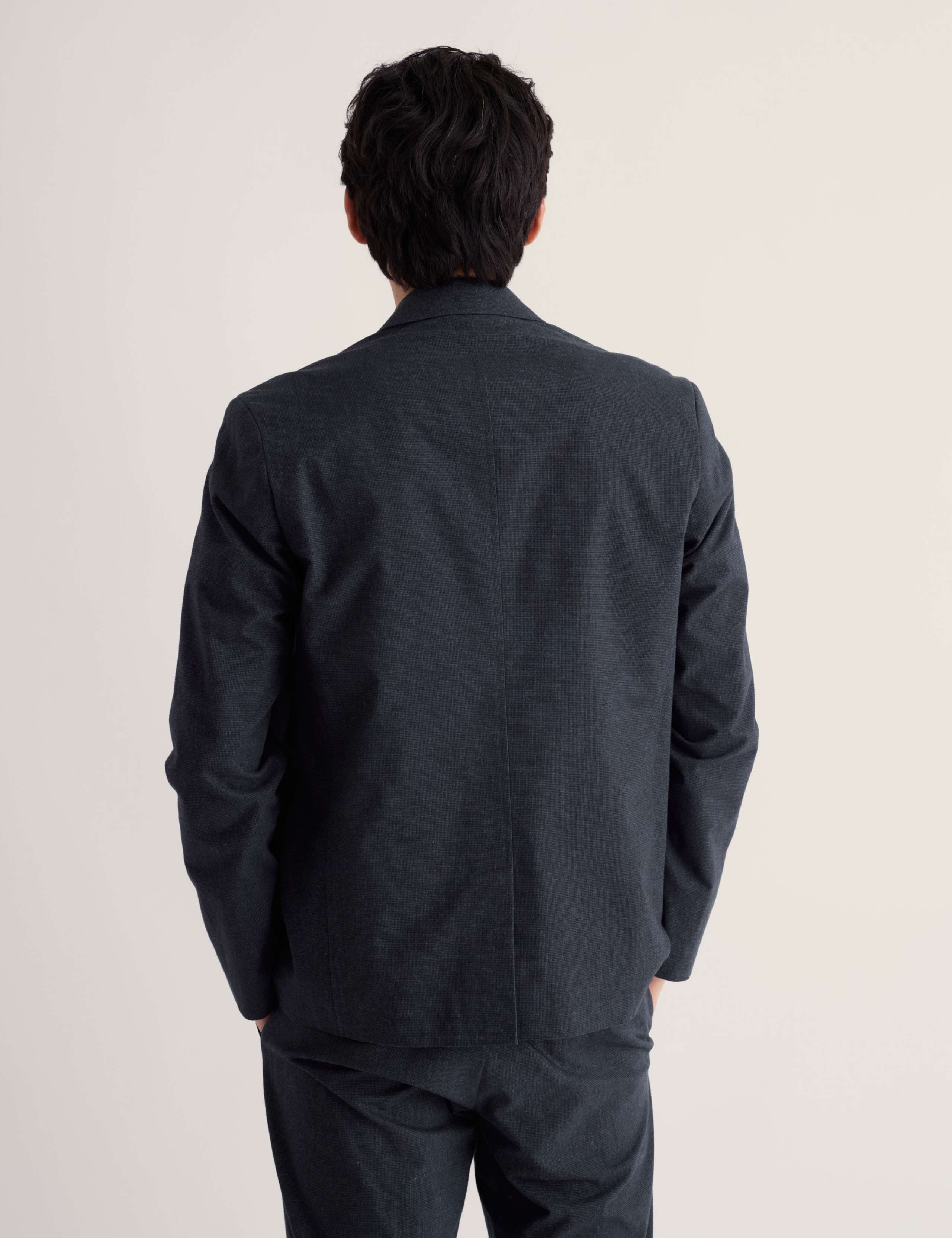 Treloyan Cotton Blend Micro Check Blazer 3 of 5