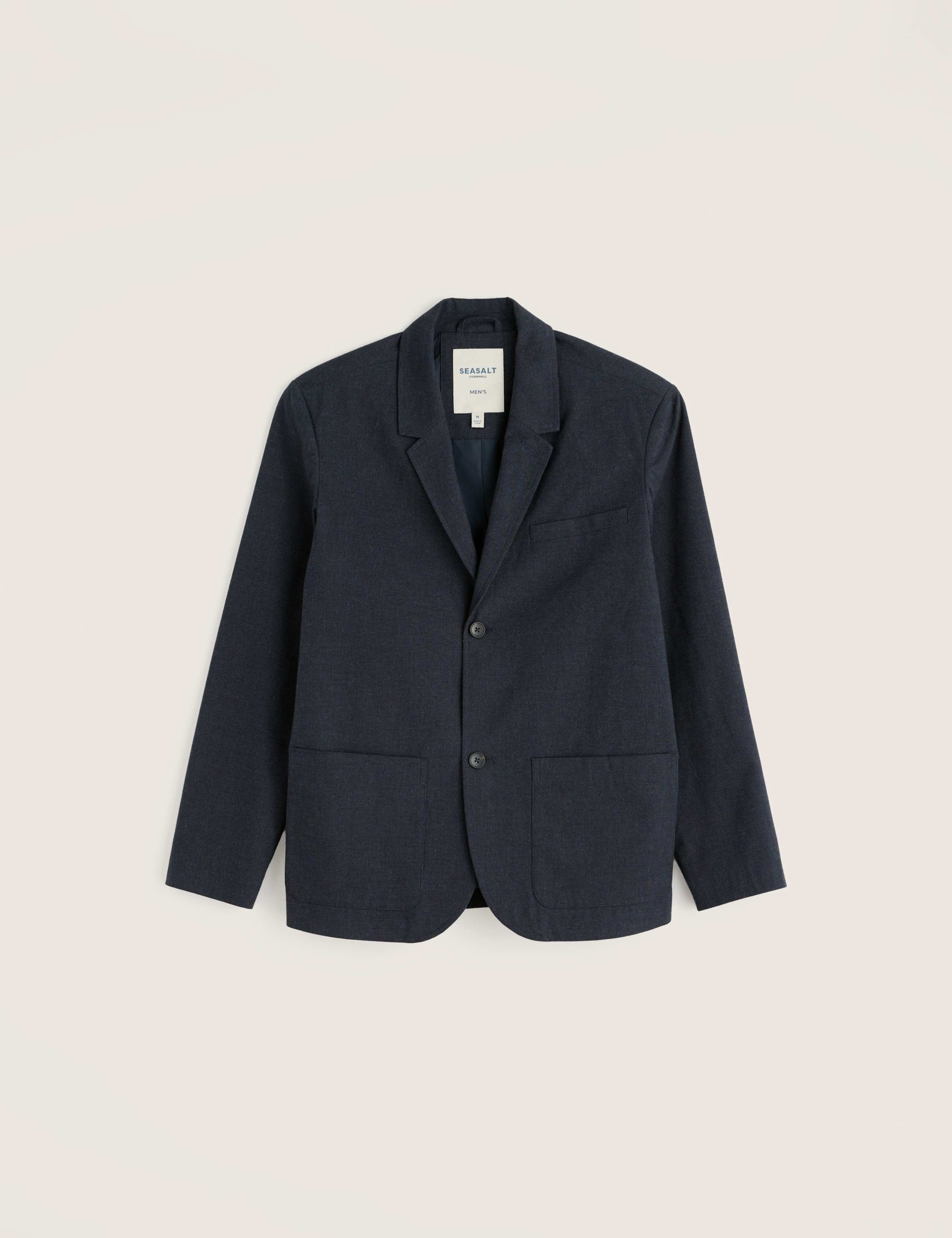 Treloyan Cotton Blend Micro Check Blazer 2 of 5