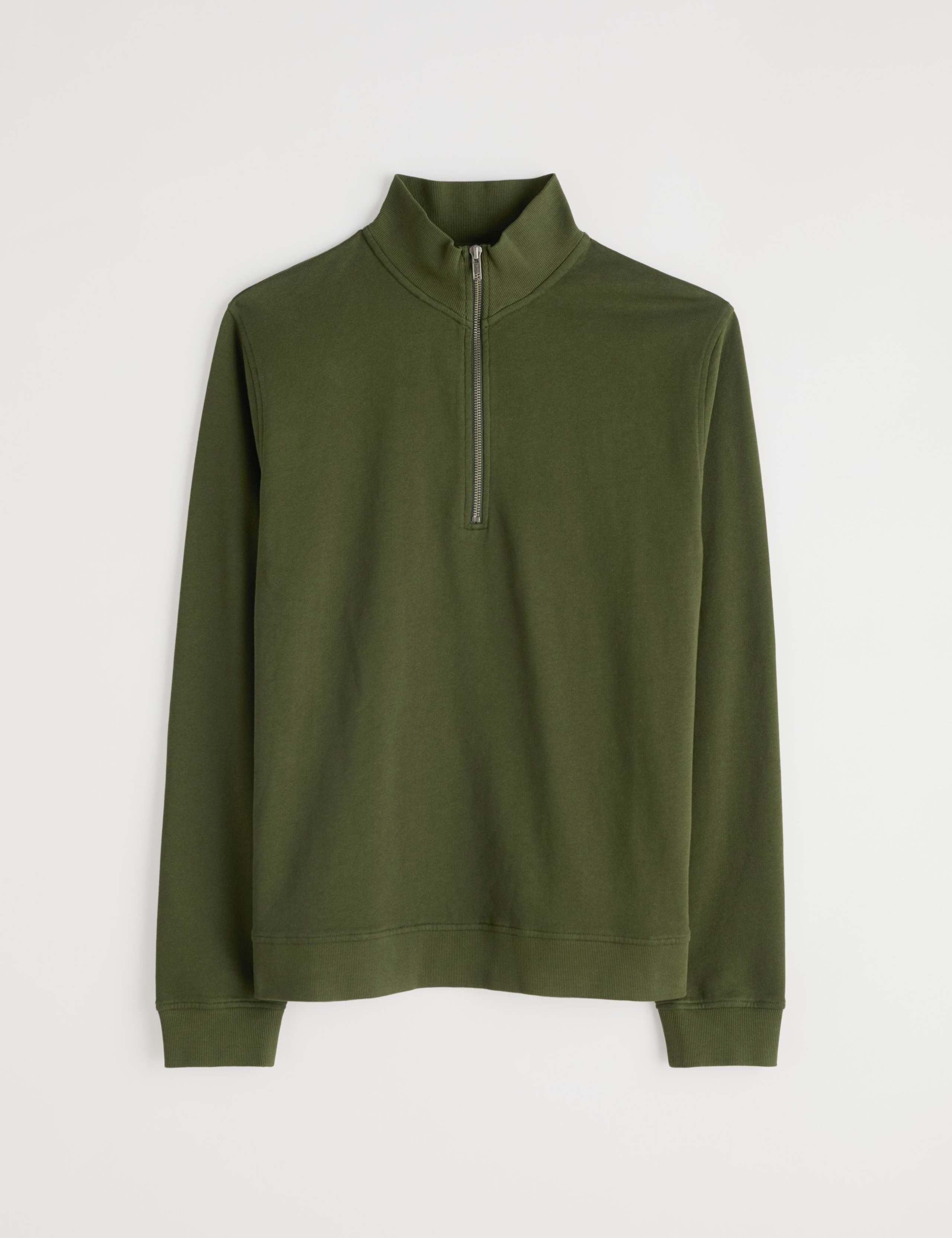 Pure Cotton Half Zip Long Sleeve Sweatshirt 2 of 5