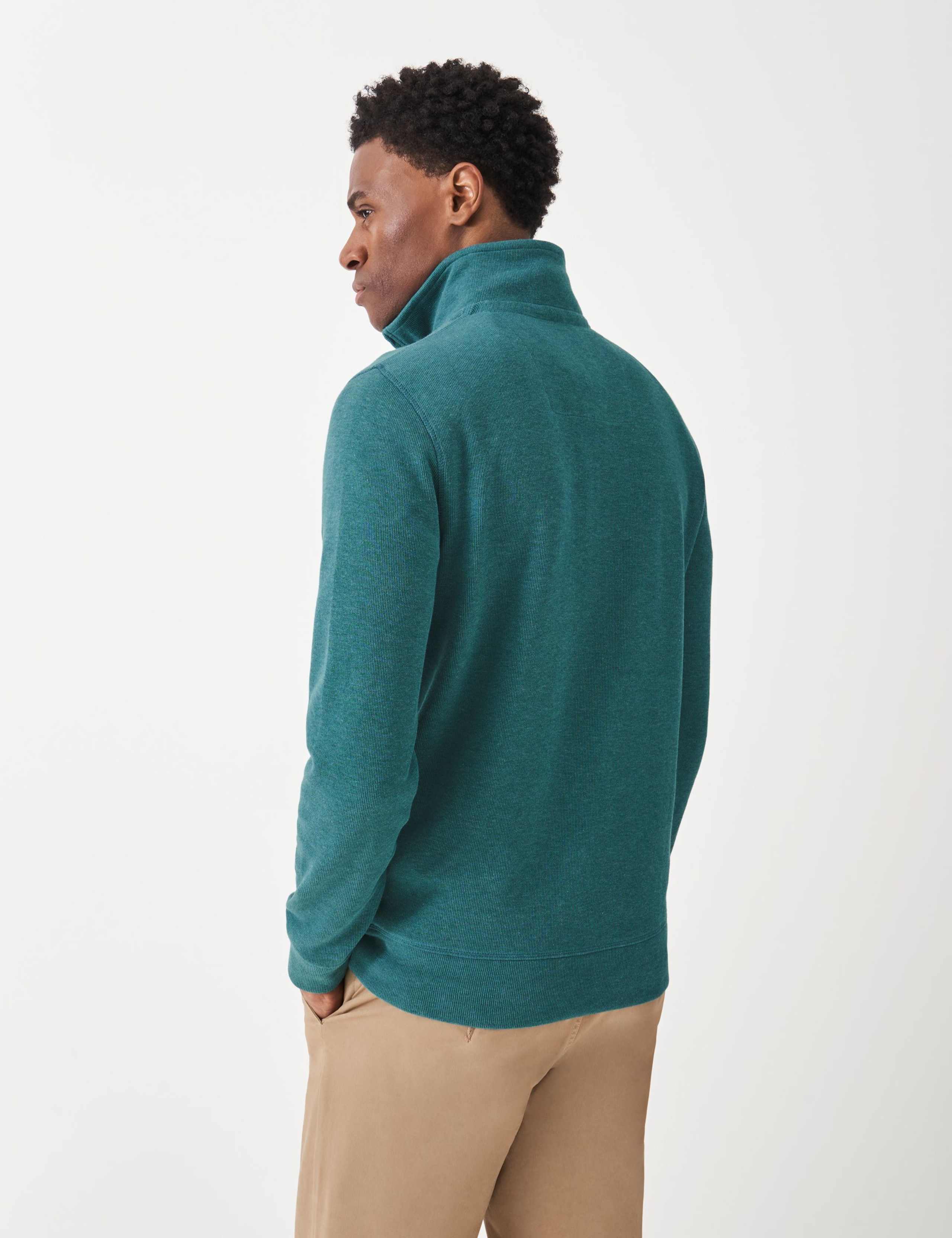 Pure Cotton Half Zip Sweatshirt 3 of 5