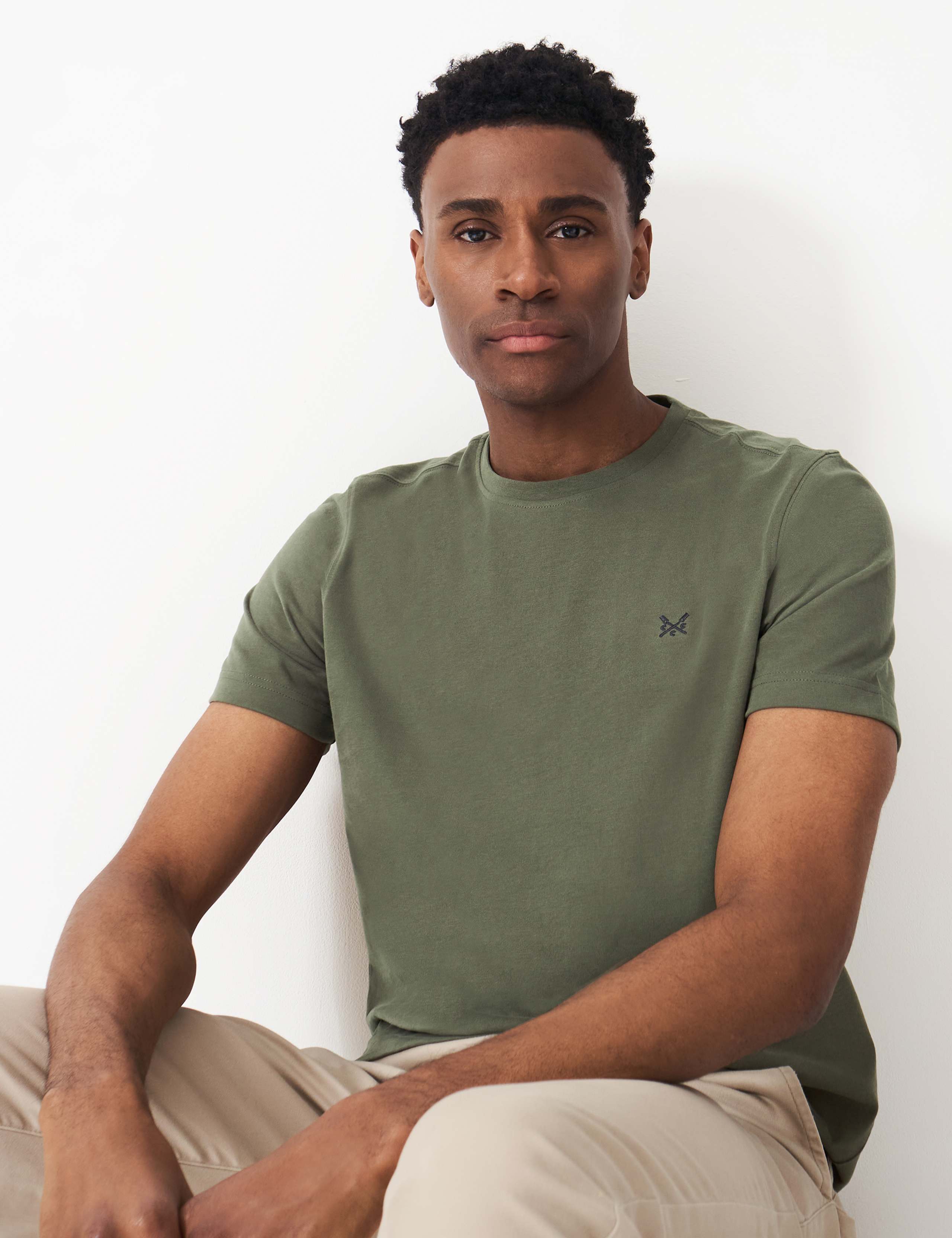 Pure Cotton Crew Neck T-Shirt 1 of 5