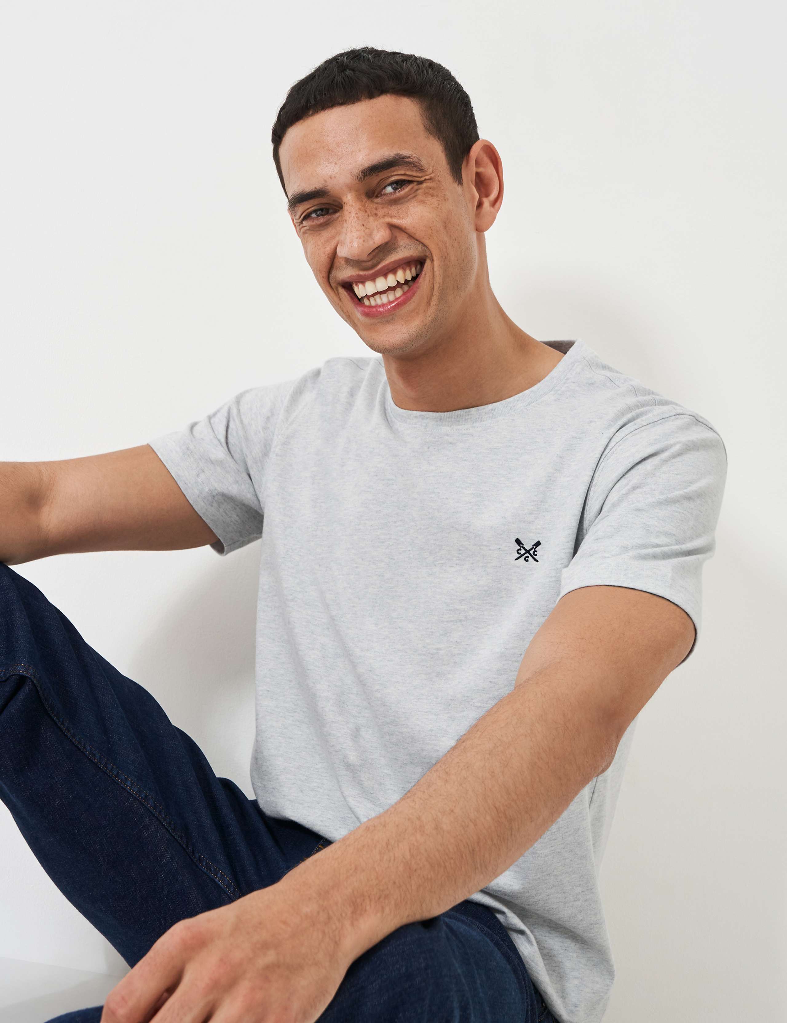 Pure Cotton Crew Neck T-Shirt 1 of 5