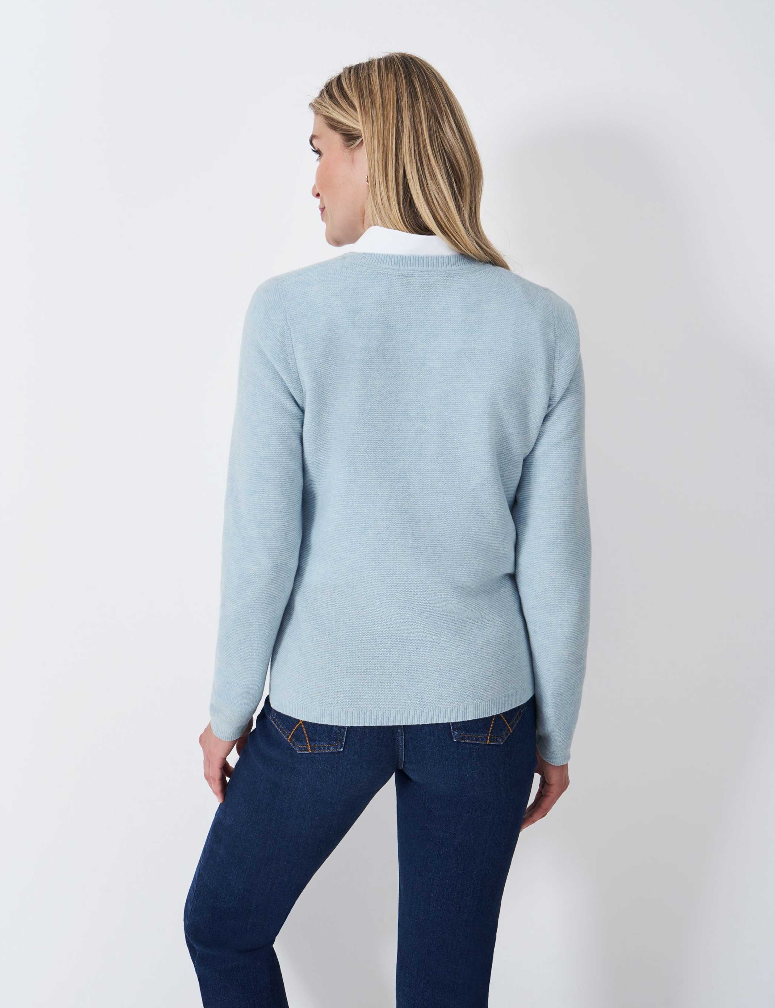 Merino Wool Rich Crew Neck Jumper 3 of 5