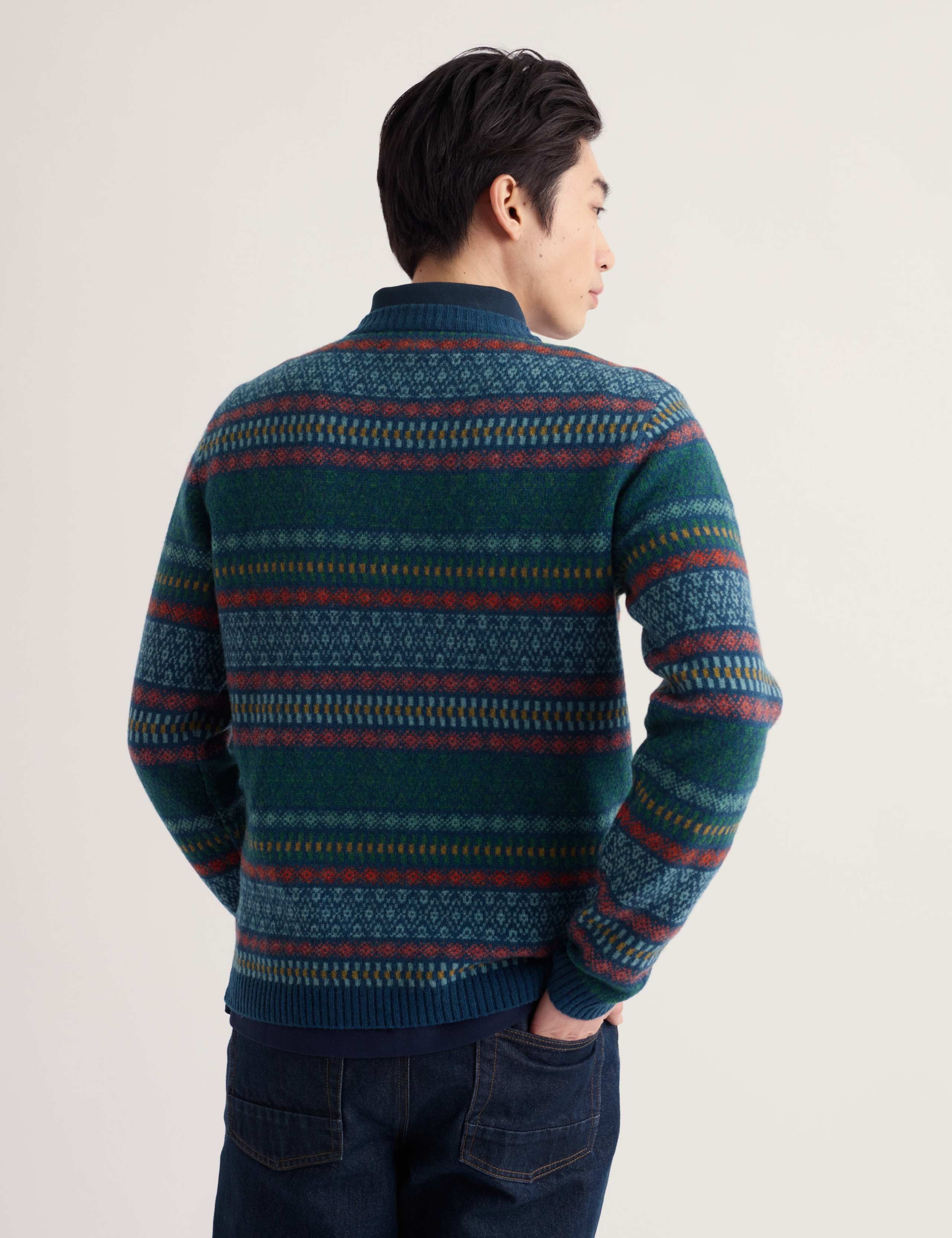 Lambswool Rich Fair Isle Crew Neck Jumper 3 of 5