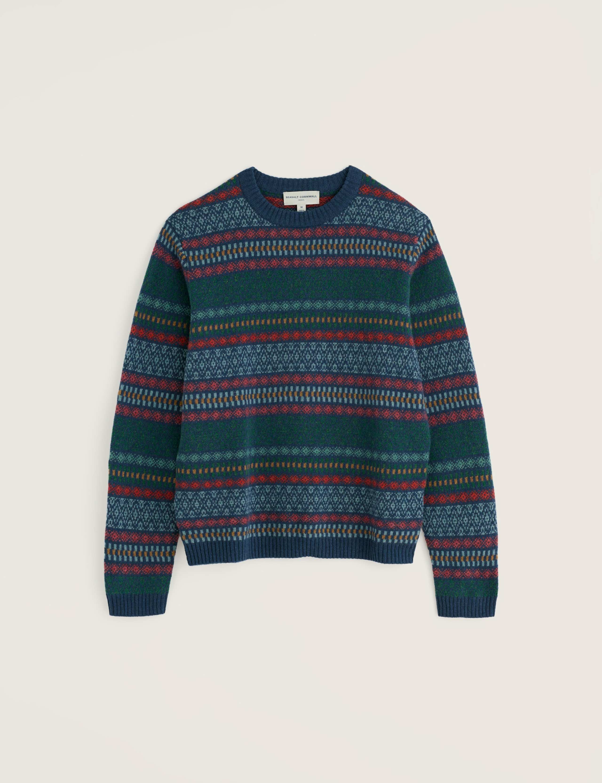 Lambswool Rich Fair Isle Crew Neck Jumper 2 of 5