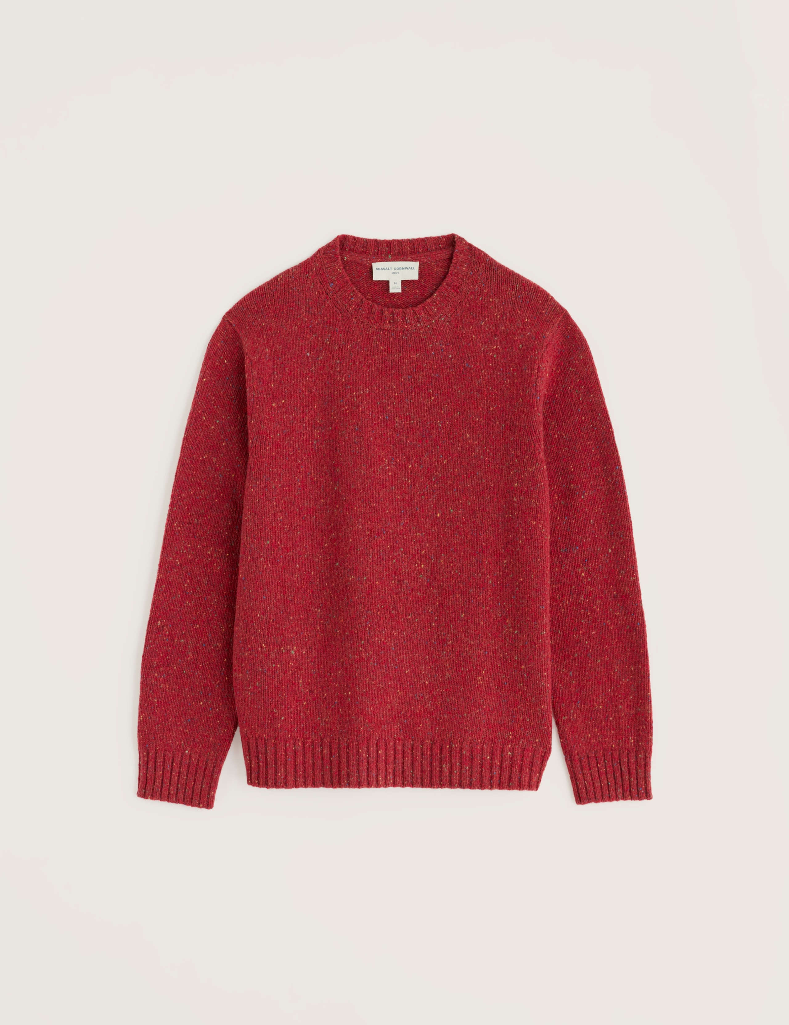 Merino Wool Rich Flecked Crew Neck Jumper 2 of 5