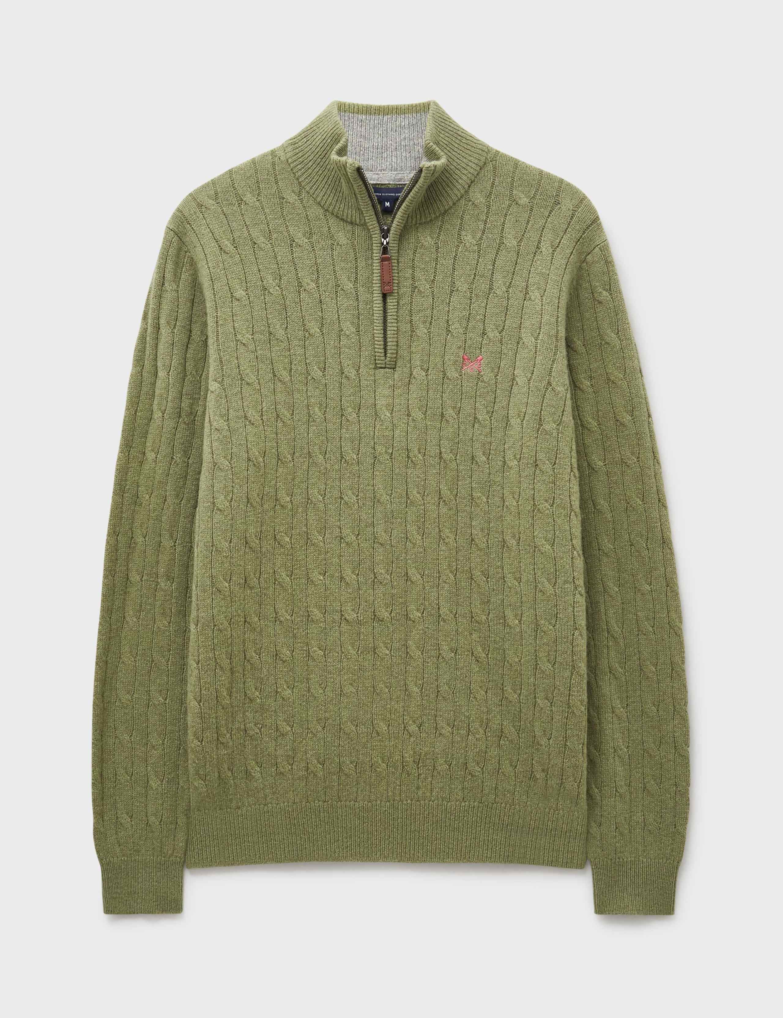 Lambswool Rich Cable Half Zip Jumper 2 of 5