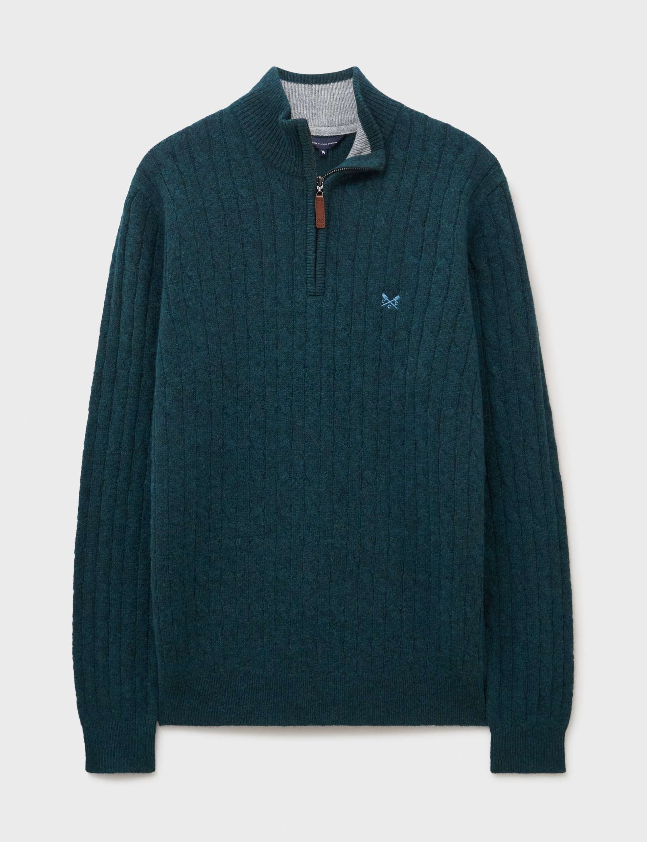 Lambswool Rich Cable Half Zip Jumper 2 of 5