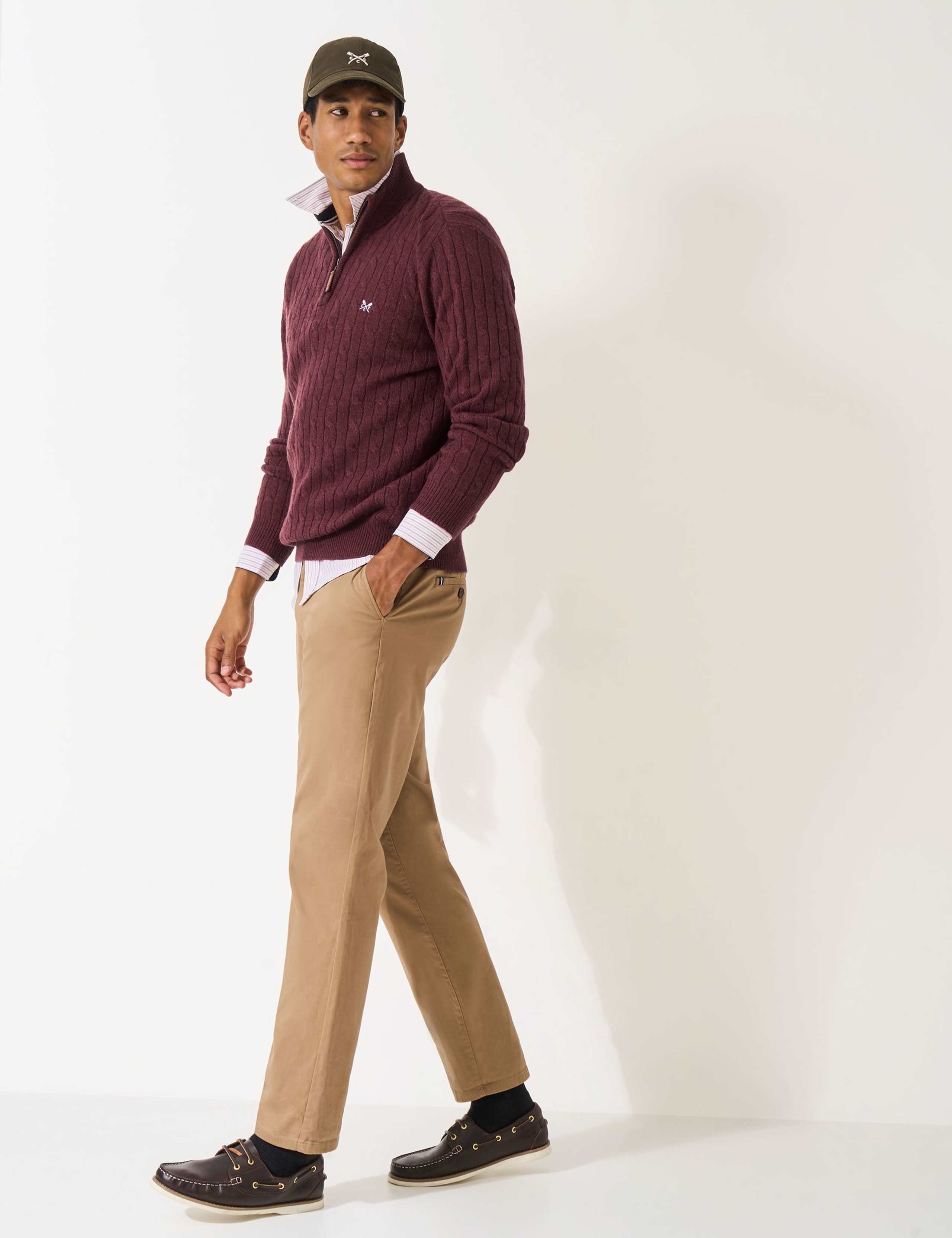 Lambswool Rich Cable Half Zip Jumper 3 of 5