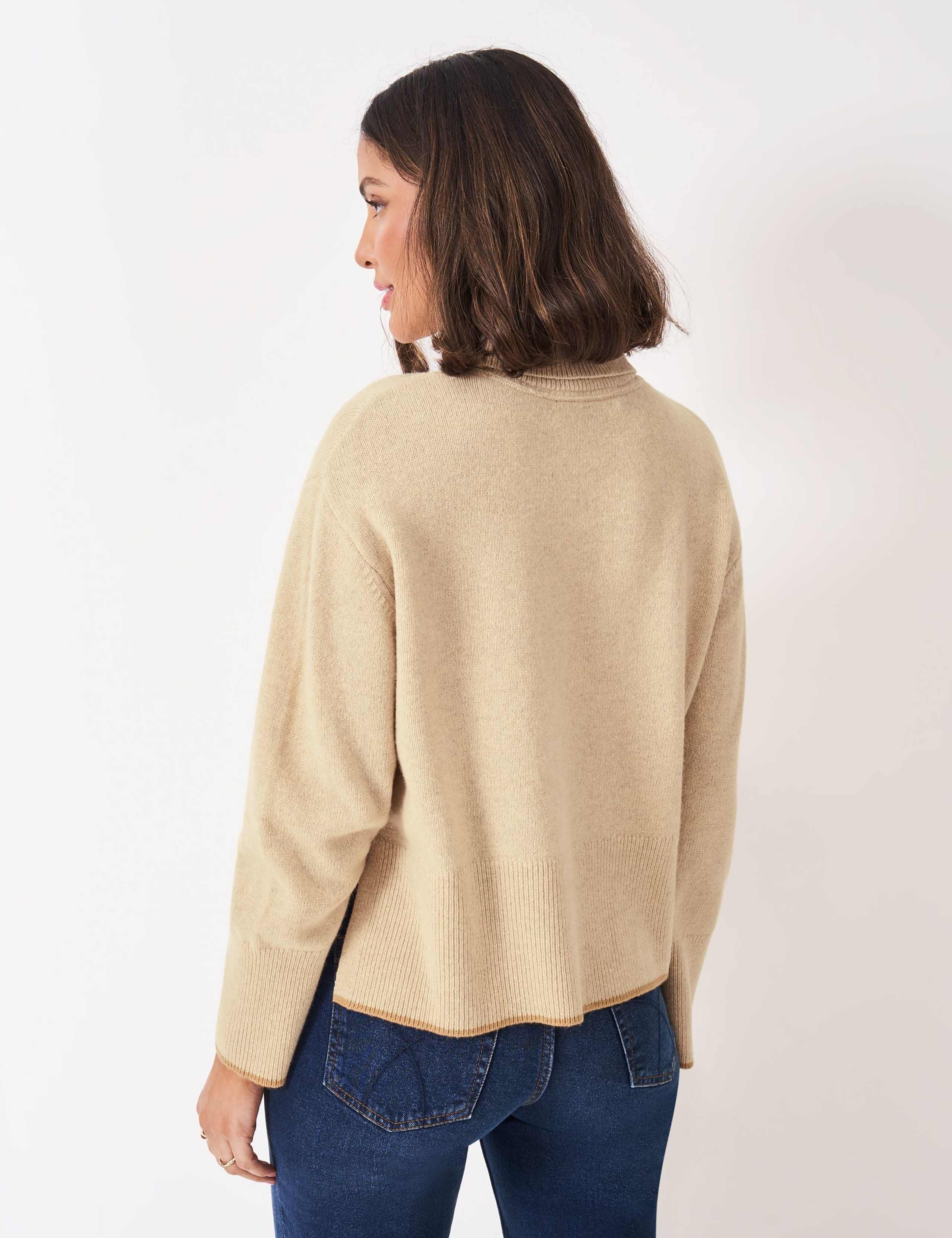 Wool Rich Textured Roll Neck Jumper 4 of 5
