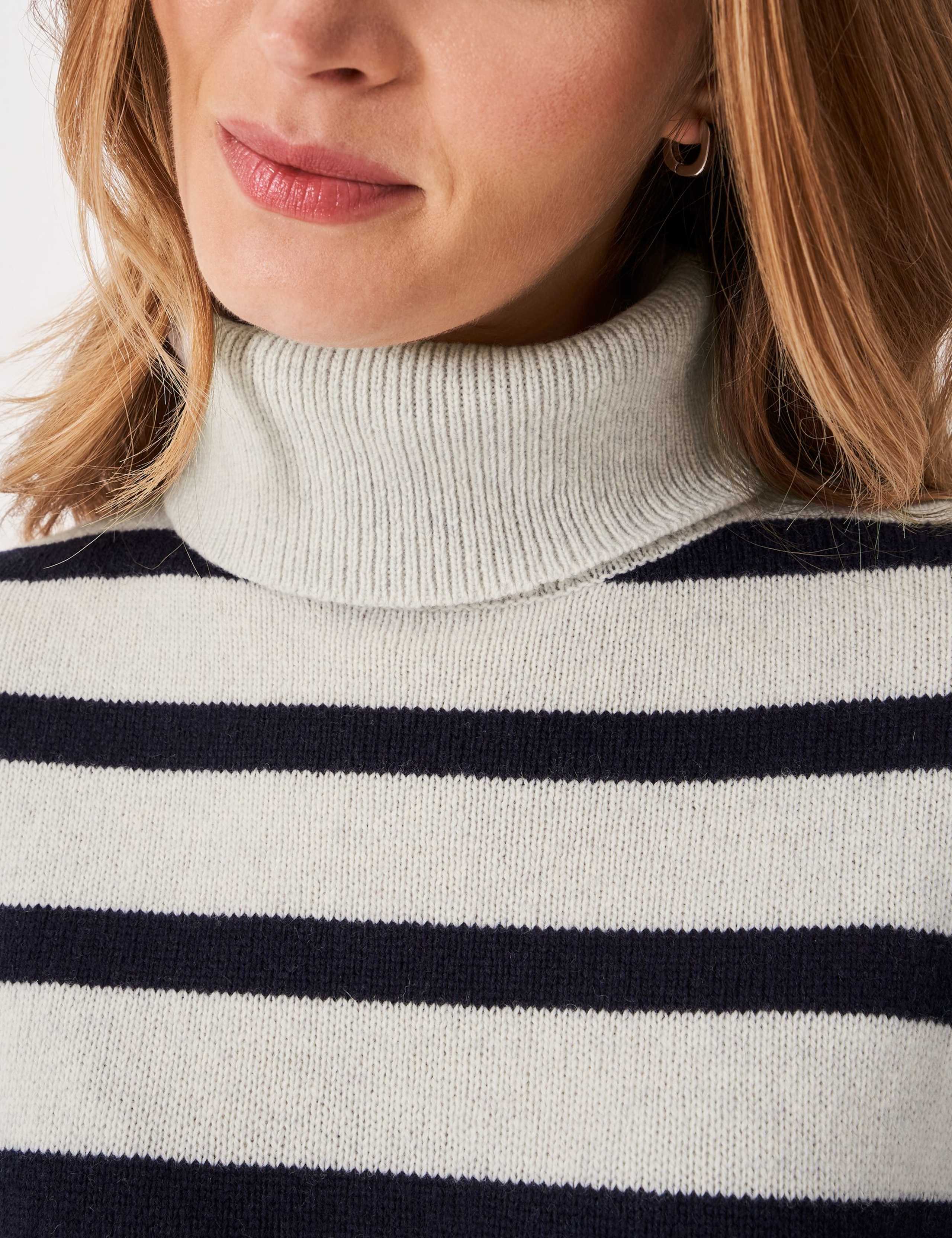 Wool Rich Textured Roll Neck Jumper 3 of 5