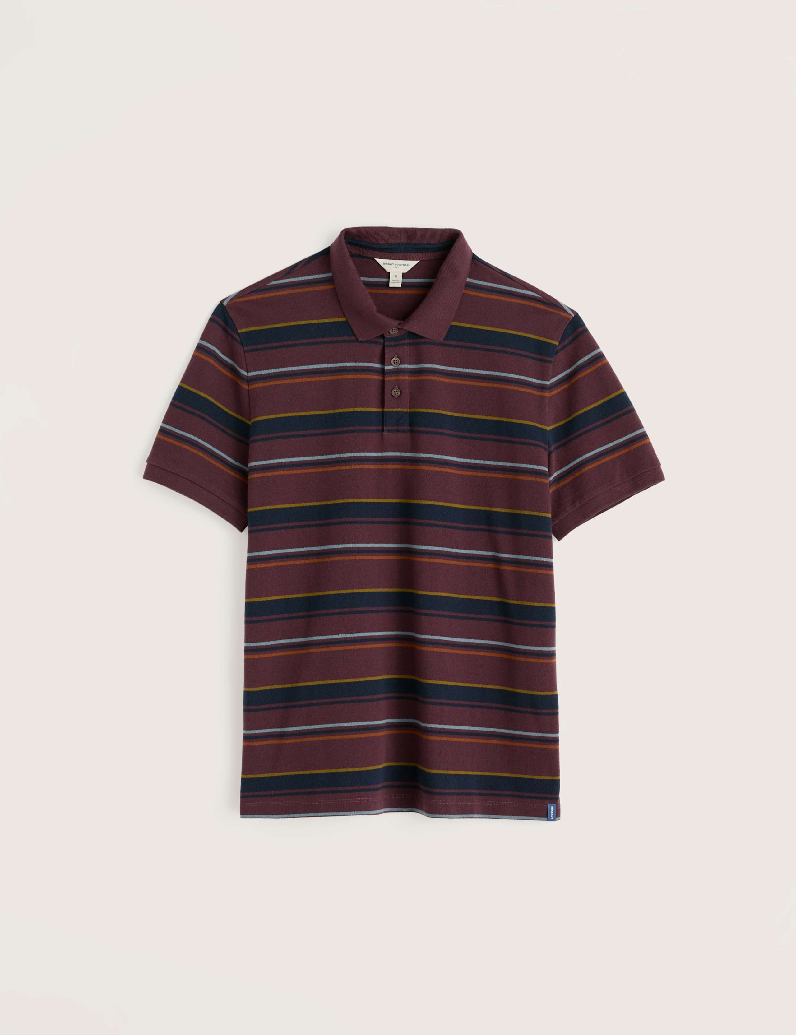 Pure Cotton Striped Polo Shirt 2 of 5