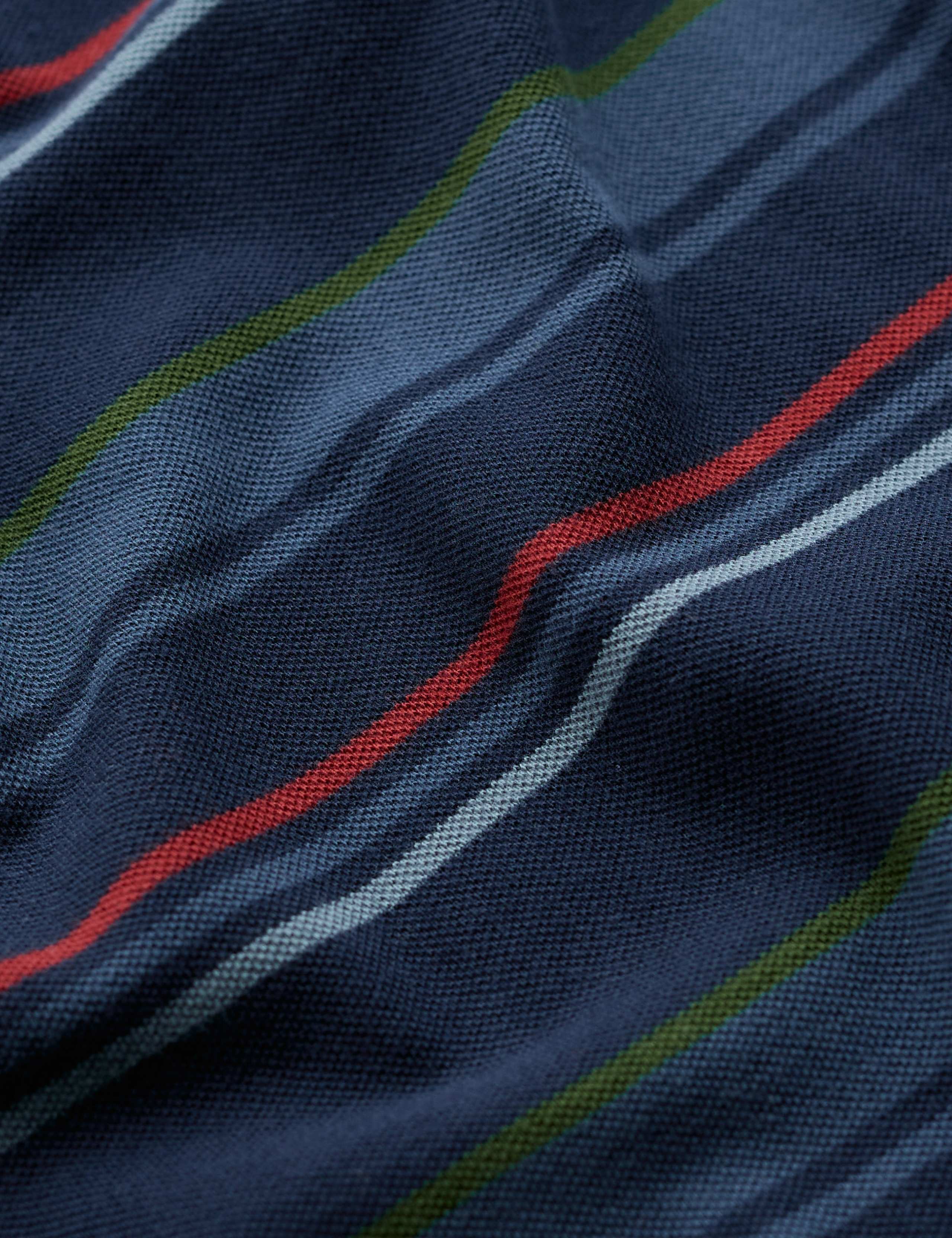 Pure Cotton Striped Long Sleeve Polo Shirt 5 of 5