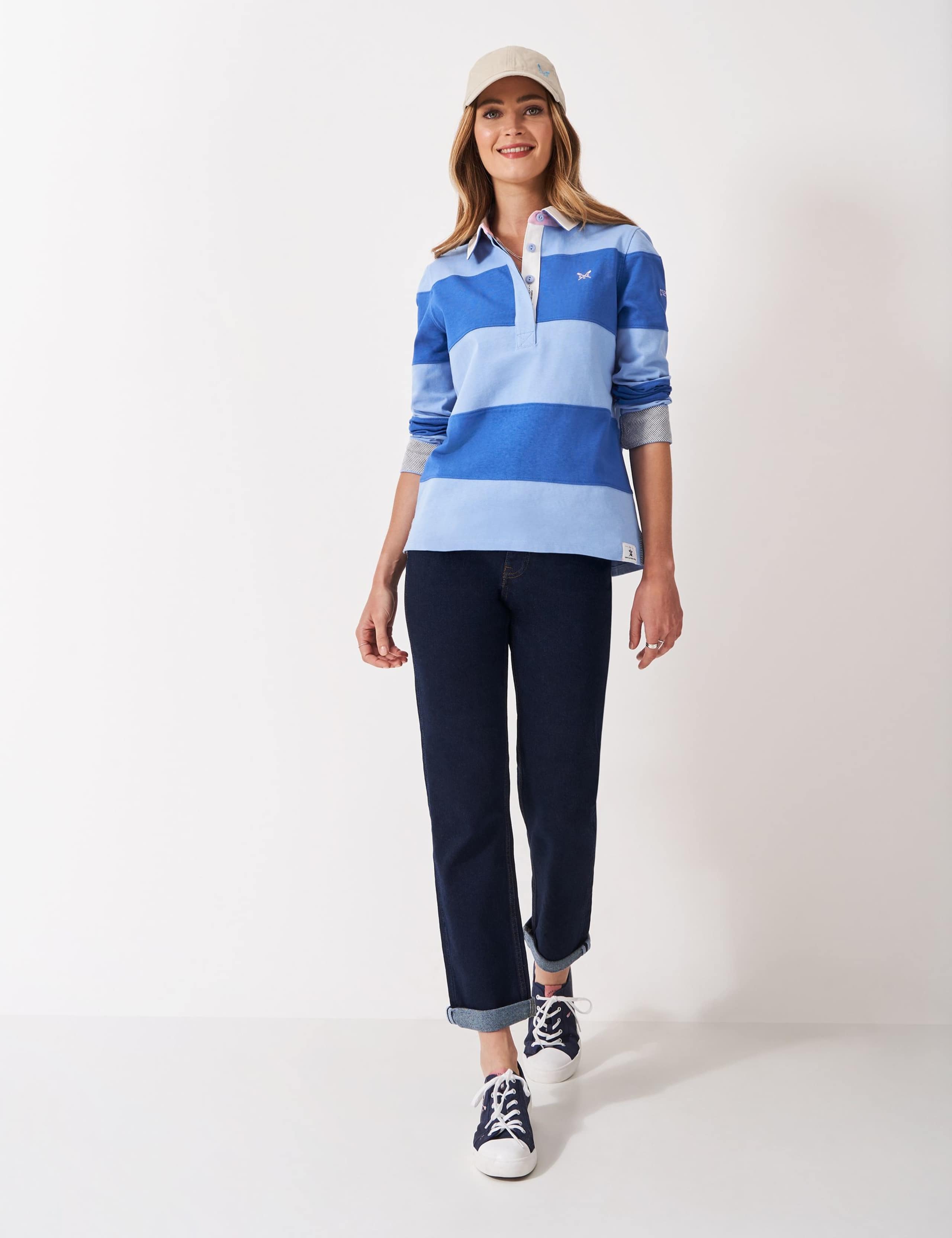 Pure Cotton Striped Rugby Top 3 of 5