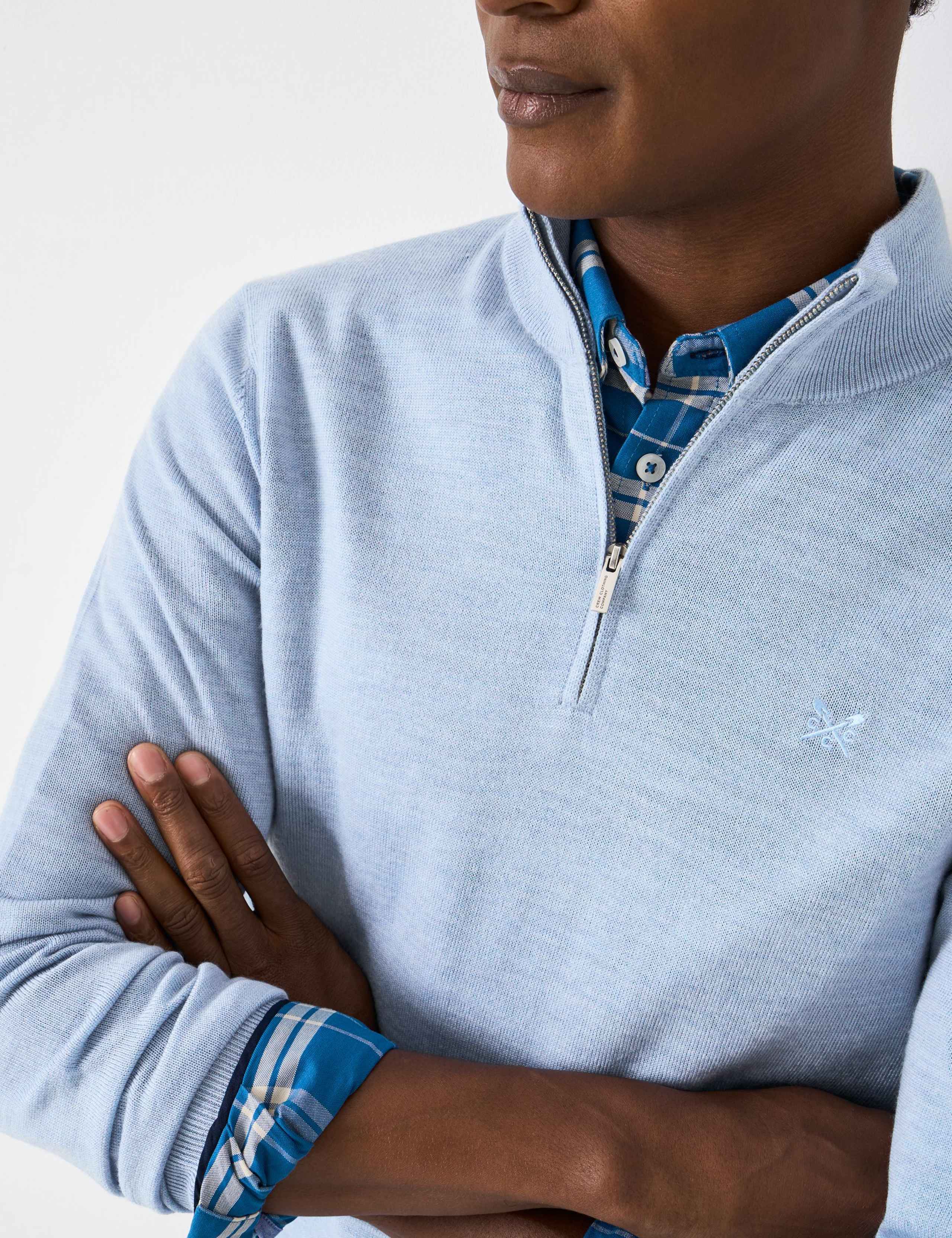 Pure Merino Wool Half Zip Jumper 5 of 5