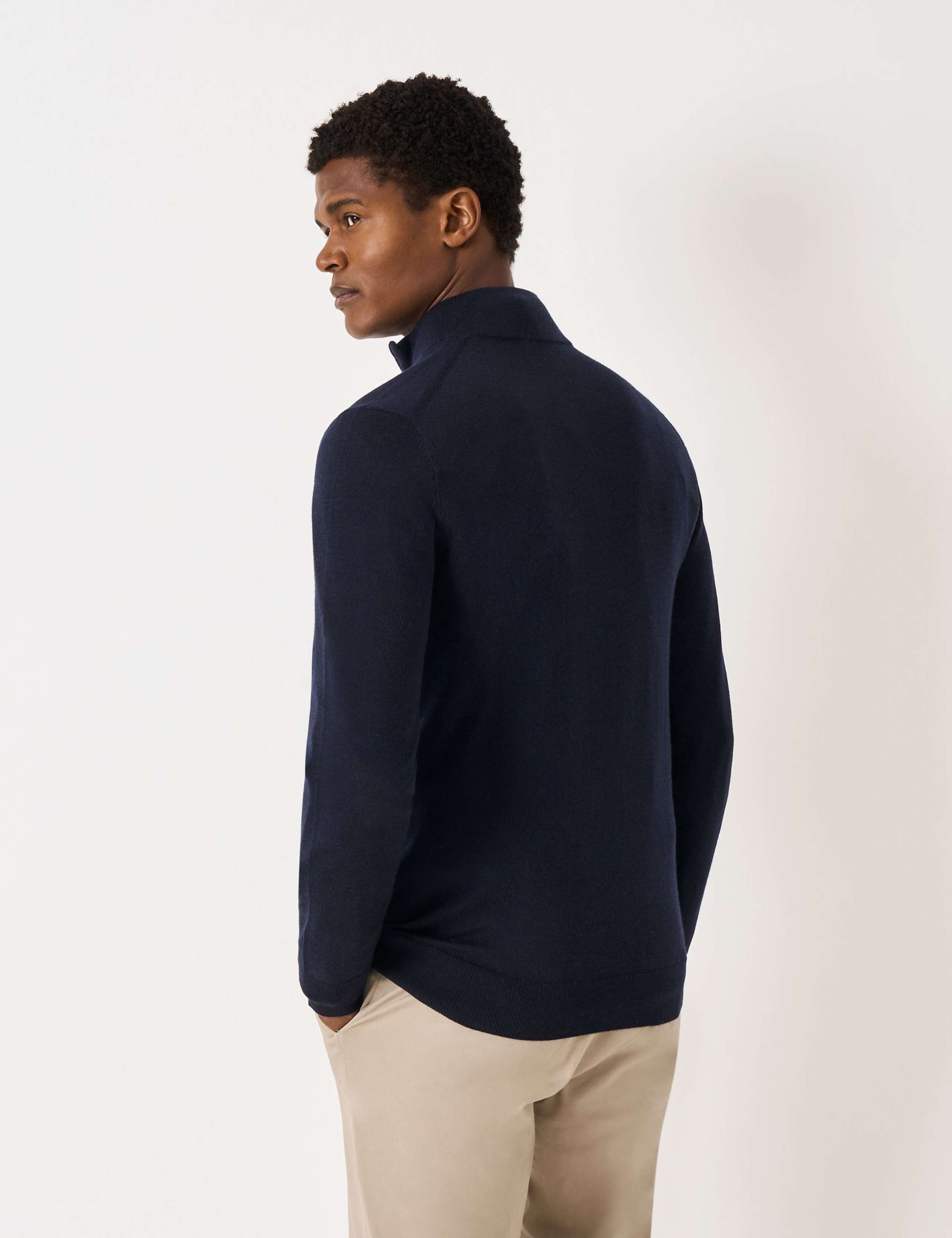 Pure Merino Wool Half Zip Jumper 4 of 4