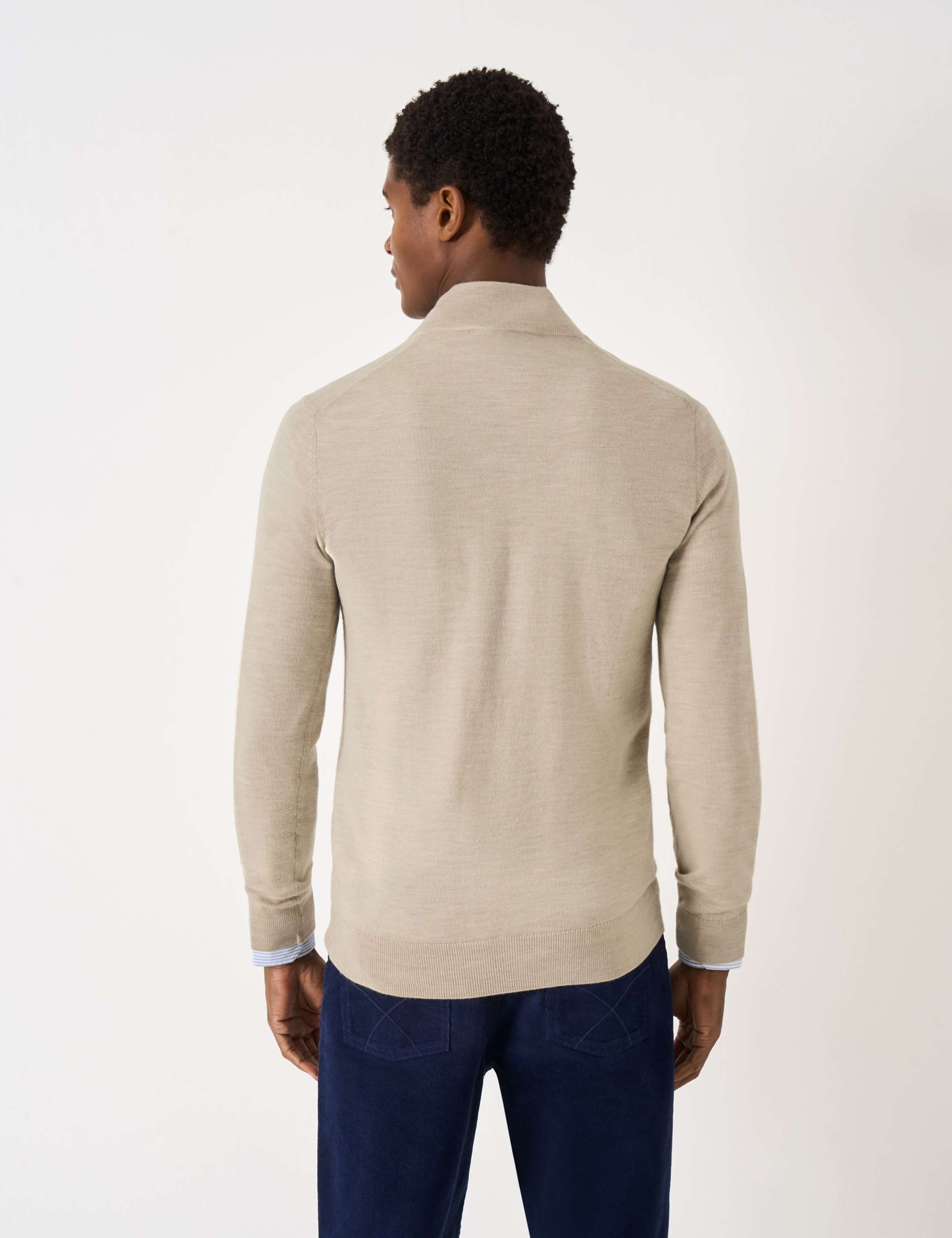 Pure Merino Wool Half Zip Jumper 4 of 5