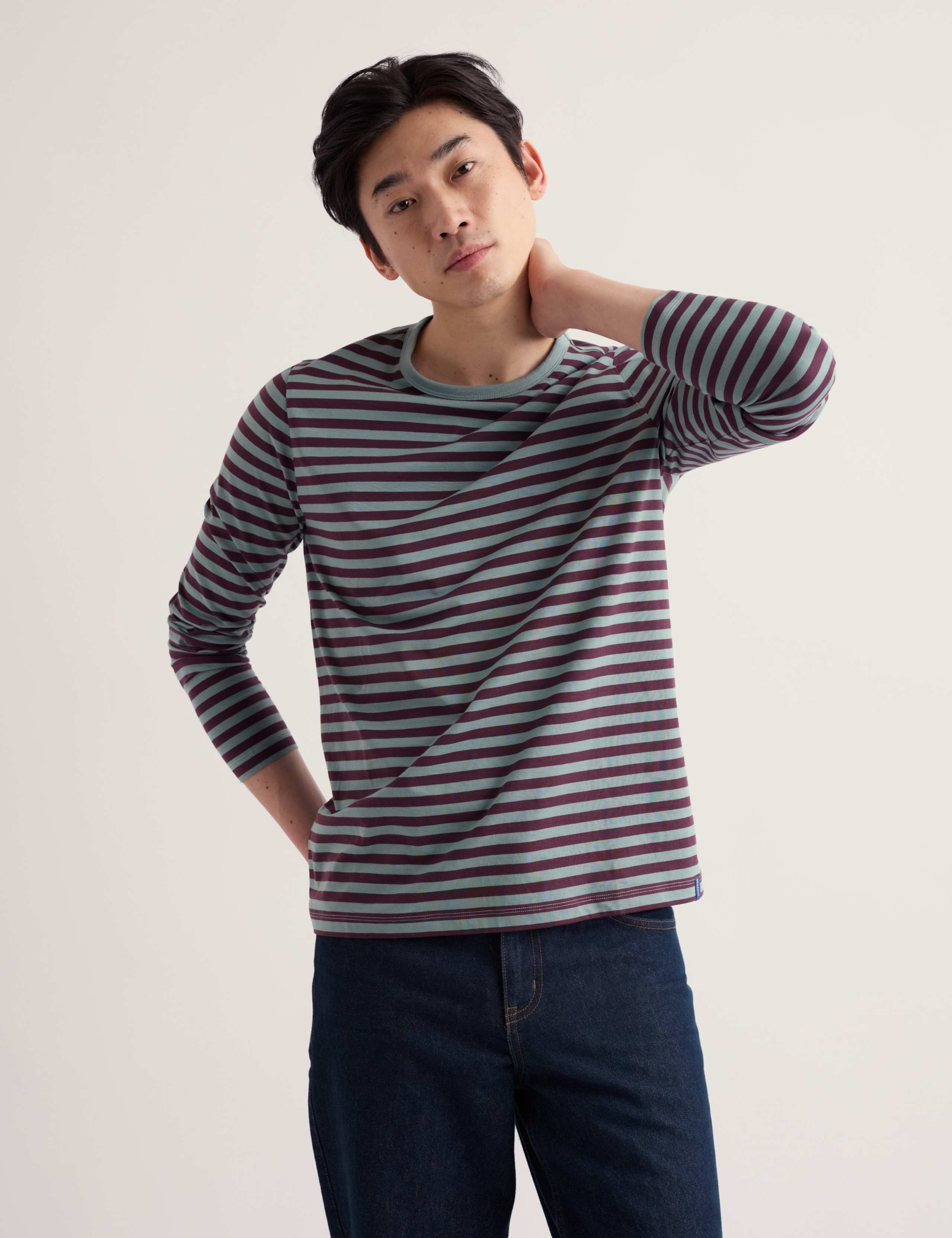 Pure Cotton Striped Long Sleeve Top 5 of 5