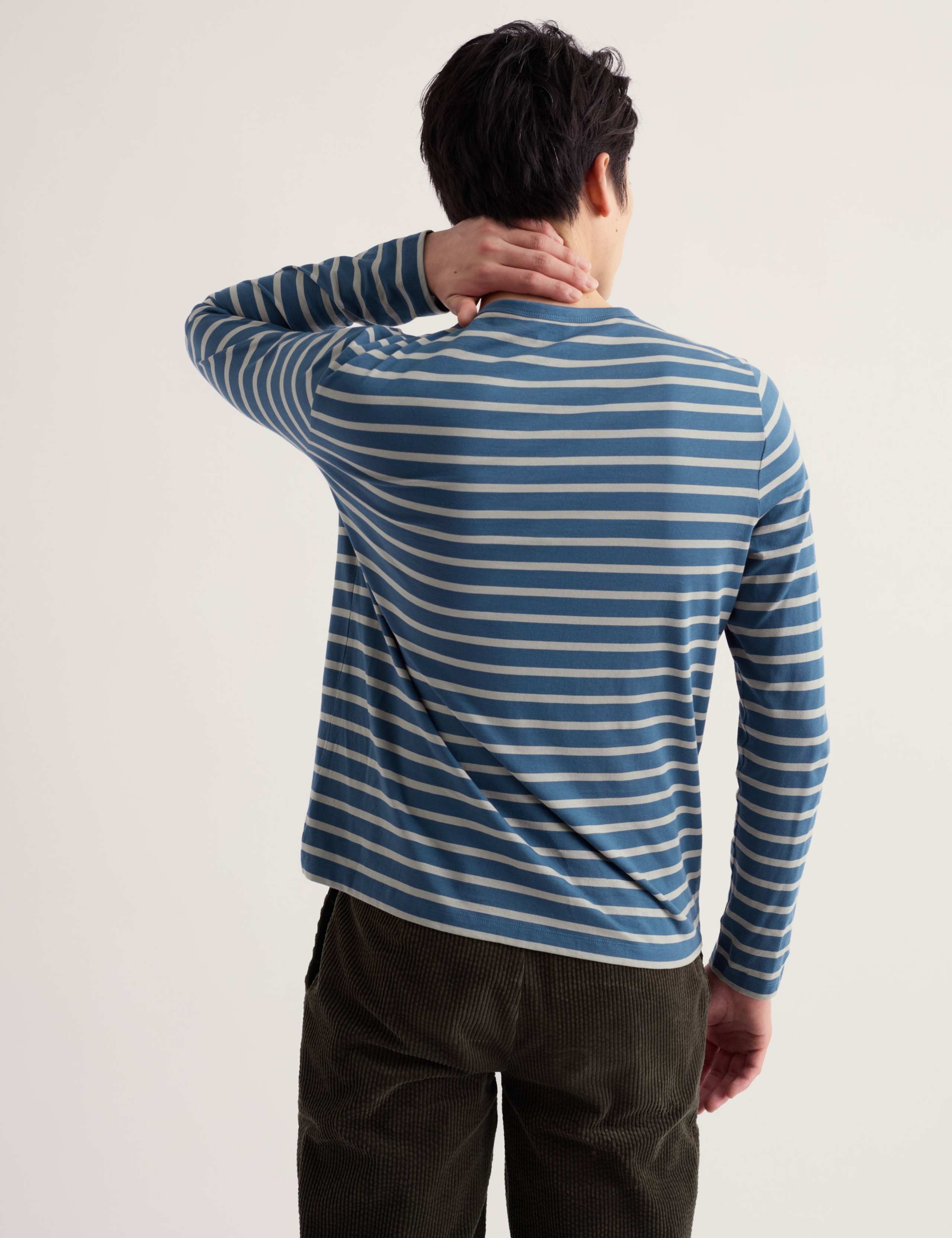Pure Cotton Striped Long Sleeve Top 4 of 5