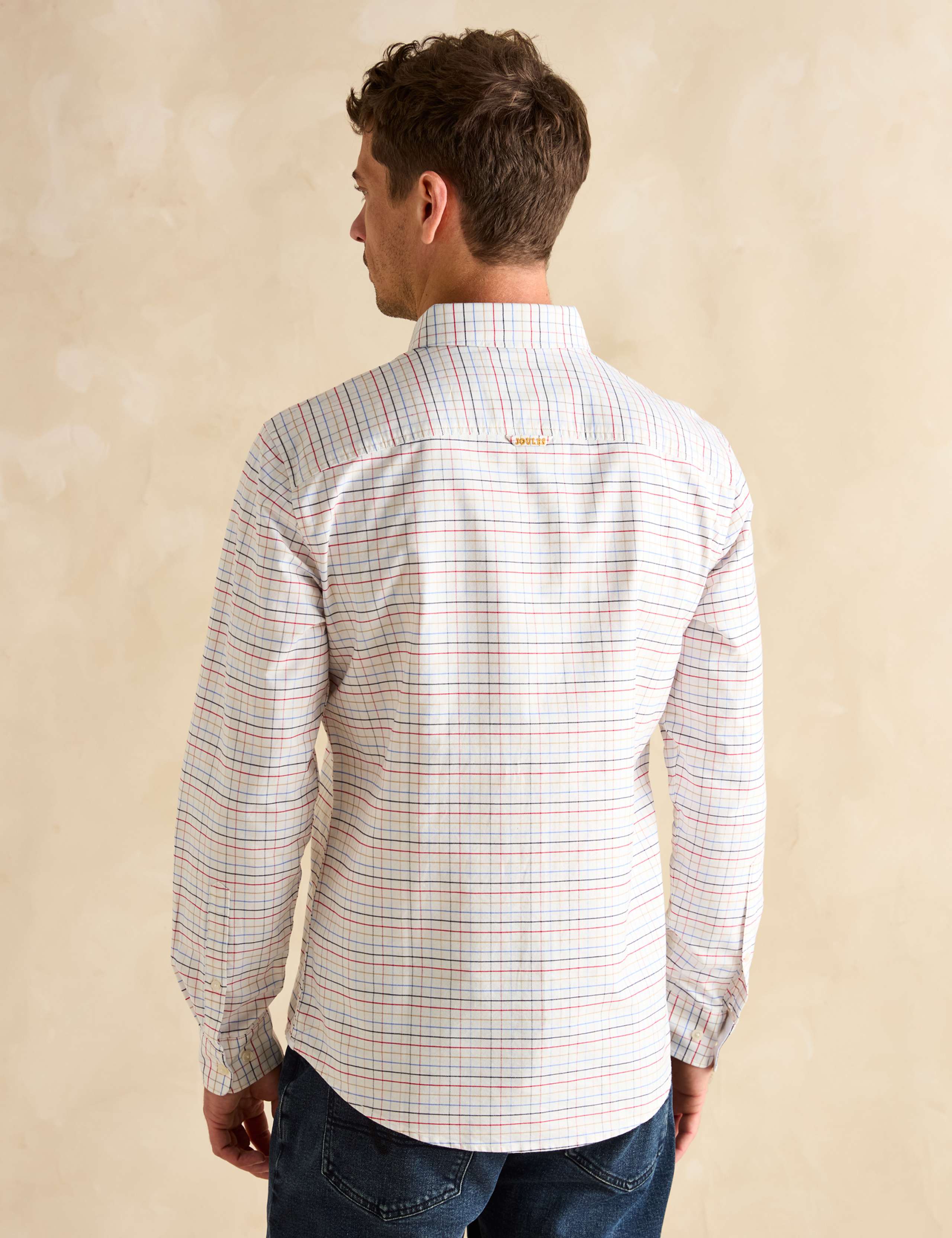Pure Cotton Checked Oxford Shirt 4 of 7
