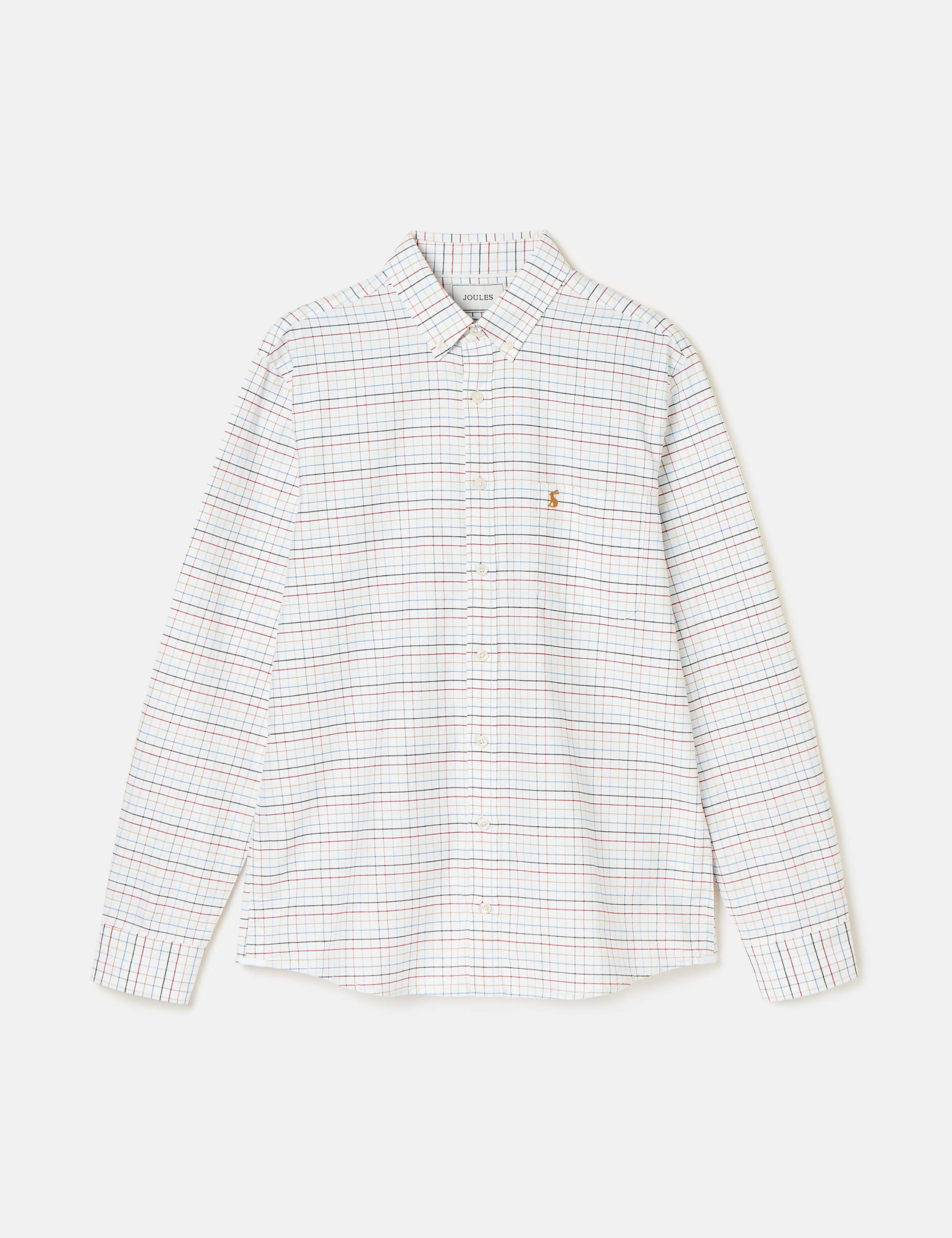 Pure Cotton Checked Oxford Shirt 2 of 7