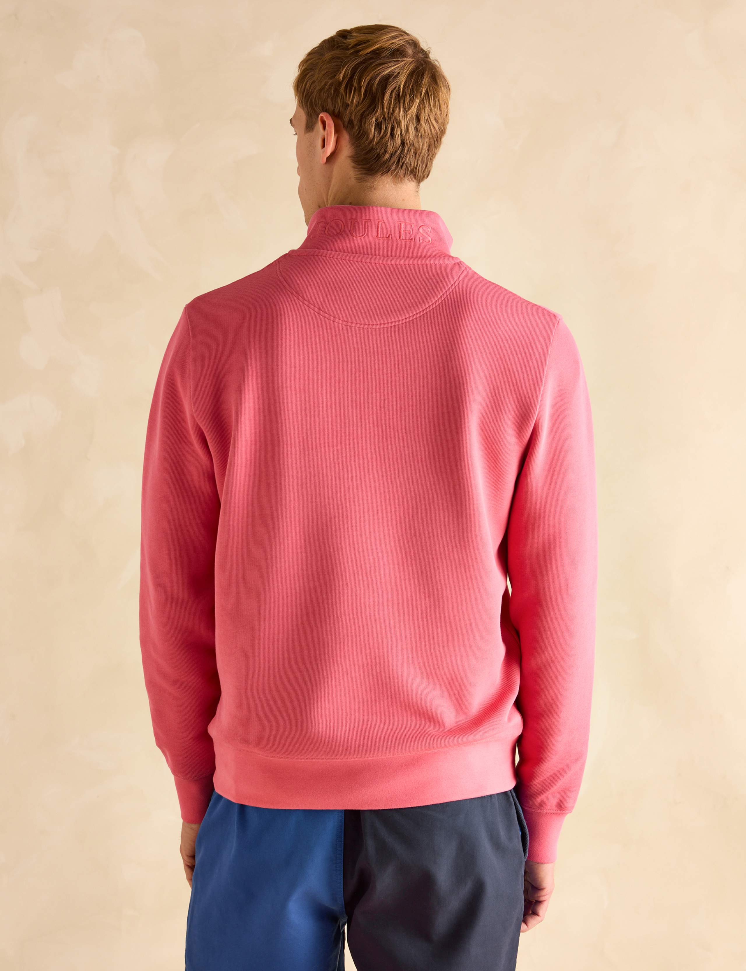 Pure Cotton Funnel Neck Half Zip Jumper 4 of 6