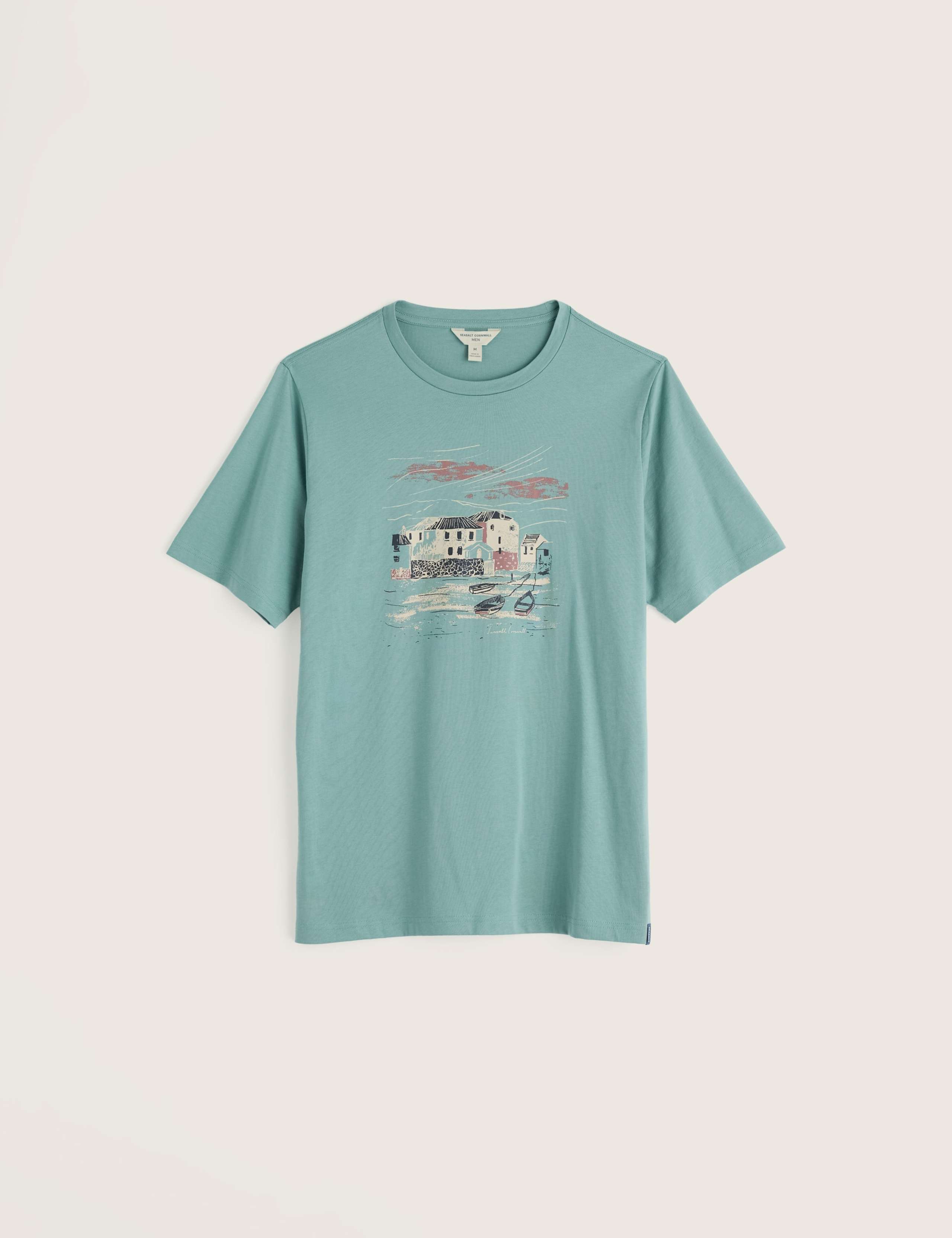 Pure Cotton Harbour Graphic T-Shirt 2 of 5