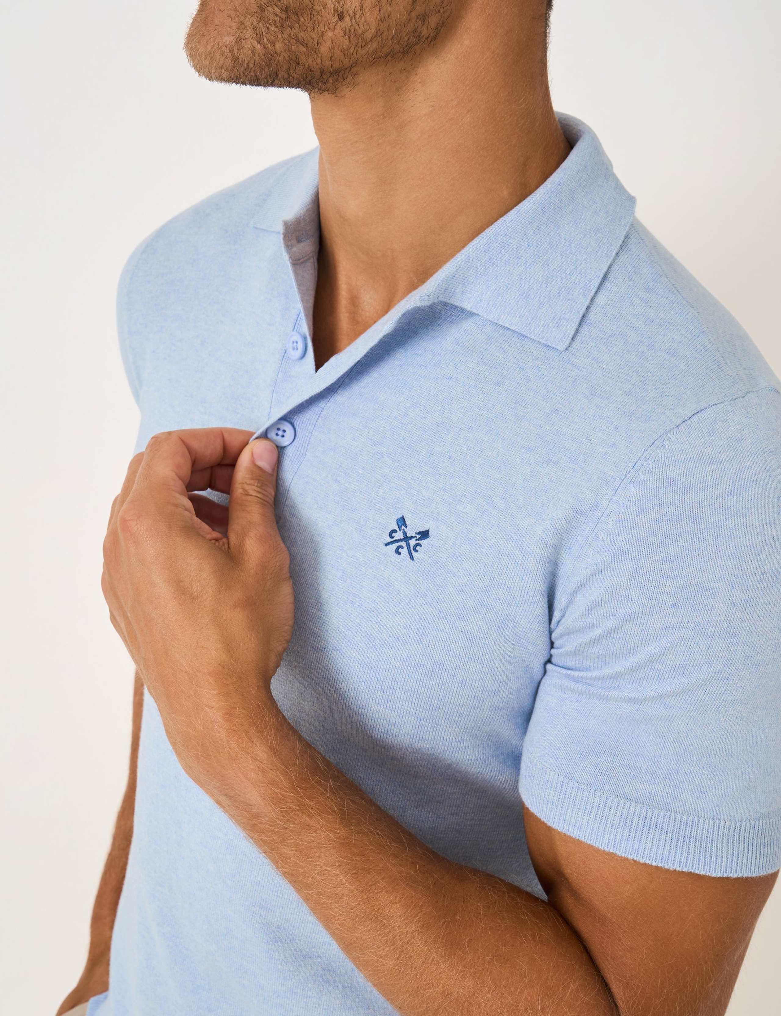 Cotton Blend Knitted Polo Shirt 5 of 5