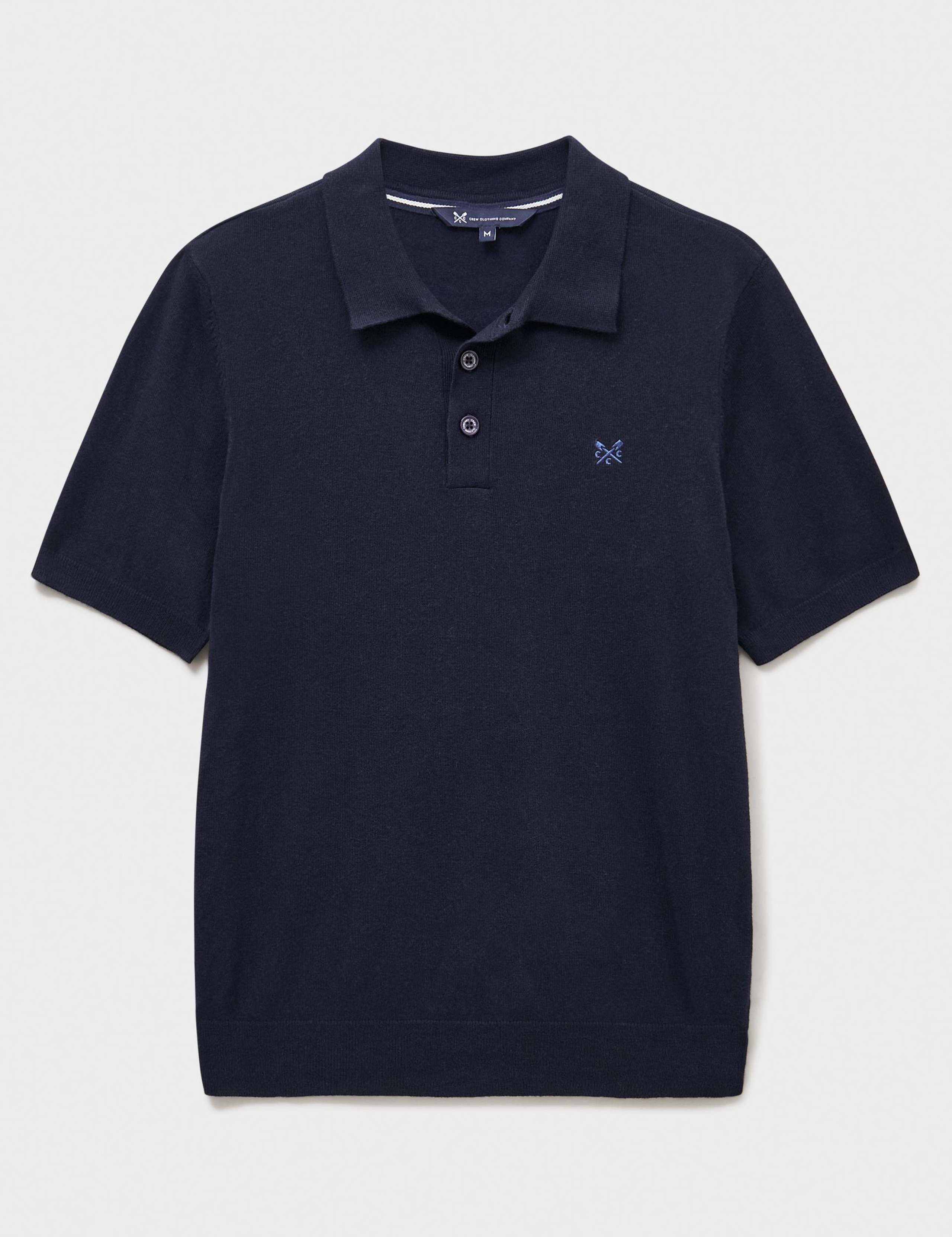 Cotton Blend Knitted Polo Shirt 2 of 5