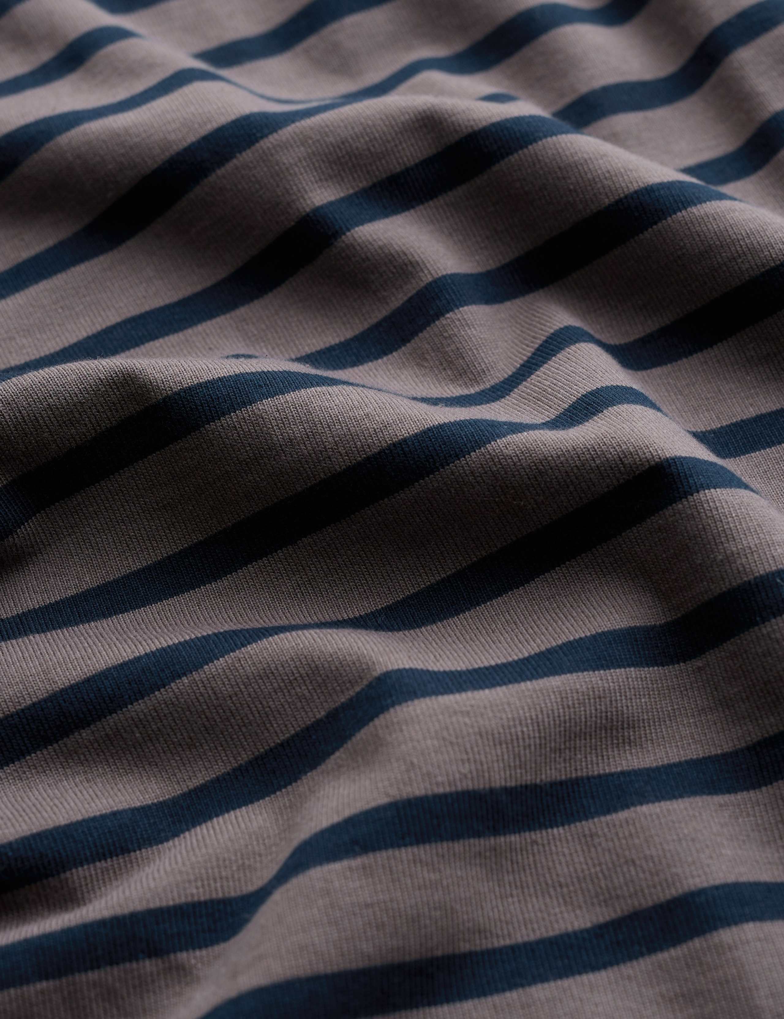 Organic Cotton Striped Crew Neck Long Sleeve Top 2 of 2